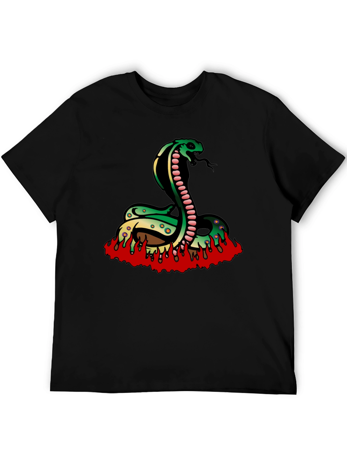 Cobra Snake T-Shirt - Black Graphic Tee