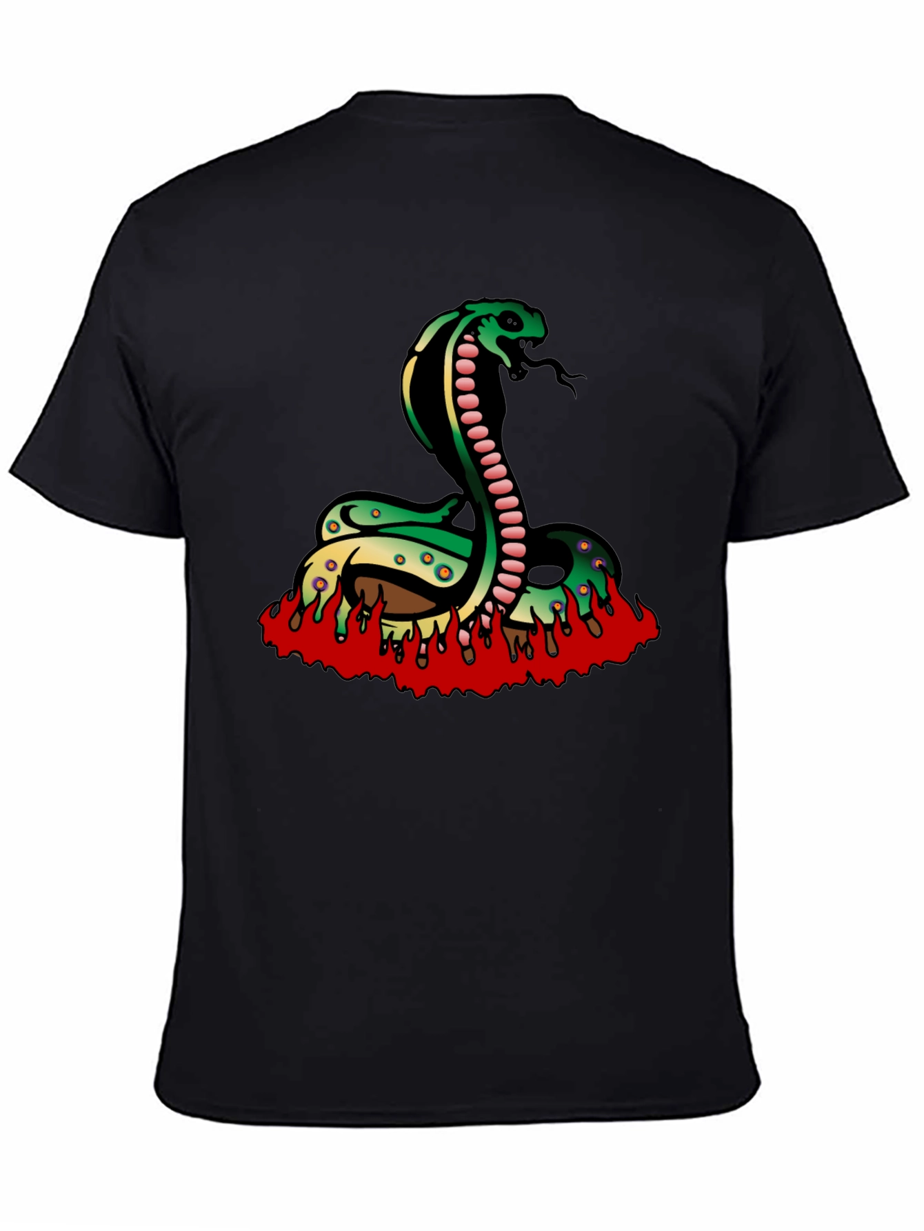Cobra Snake T-Shirt - Black Graphic Tee
