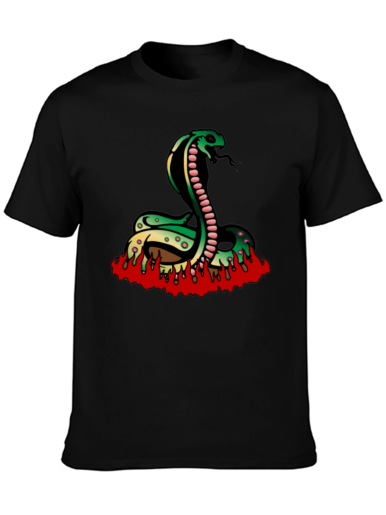 Cobra Snake T-Shirt - Black Graphic Tee