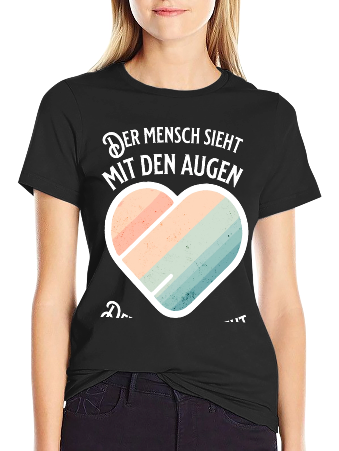 Mens Der Mensch Sieht Mit Den Augen Graphic Tee