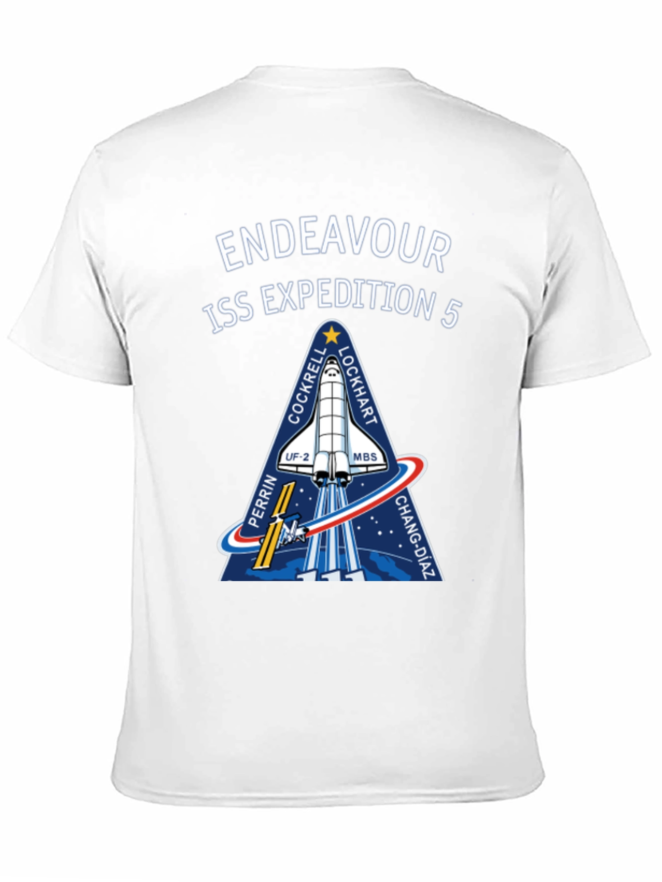 Endeavour ISS Expedition 5 Black T-Shirt