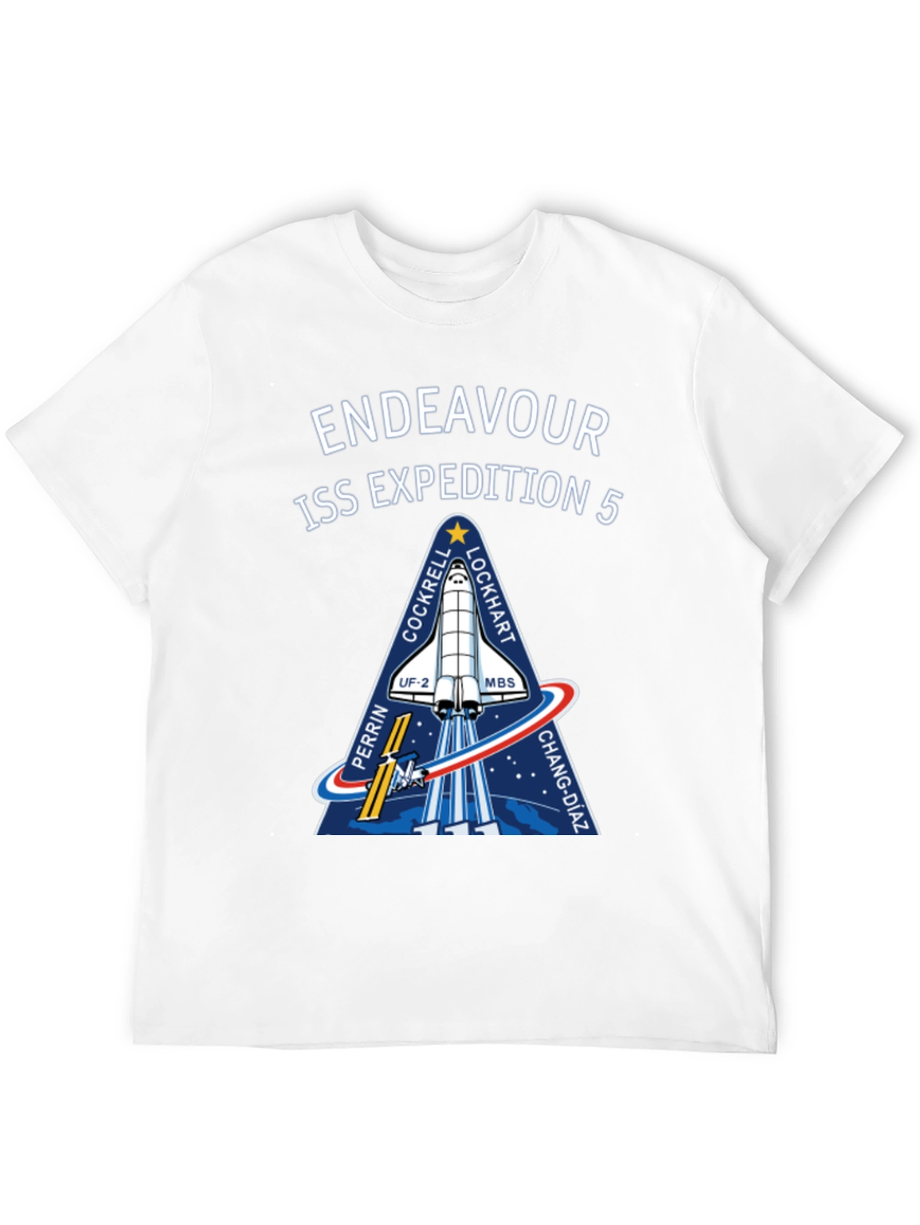 Endeavour ISS Expedition 5 Black T-Shirt
