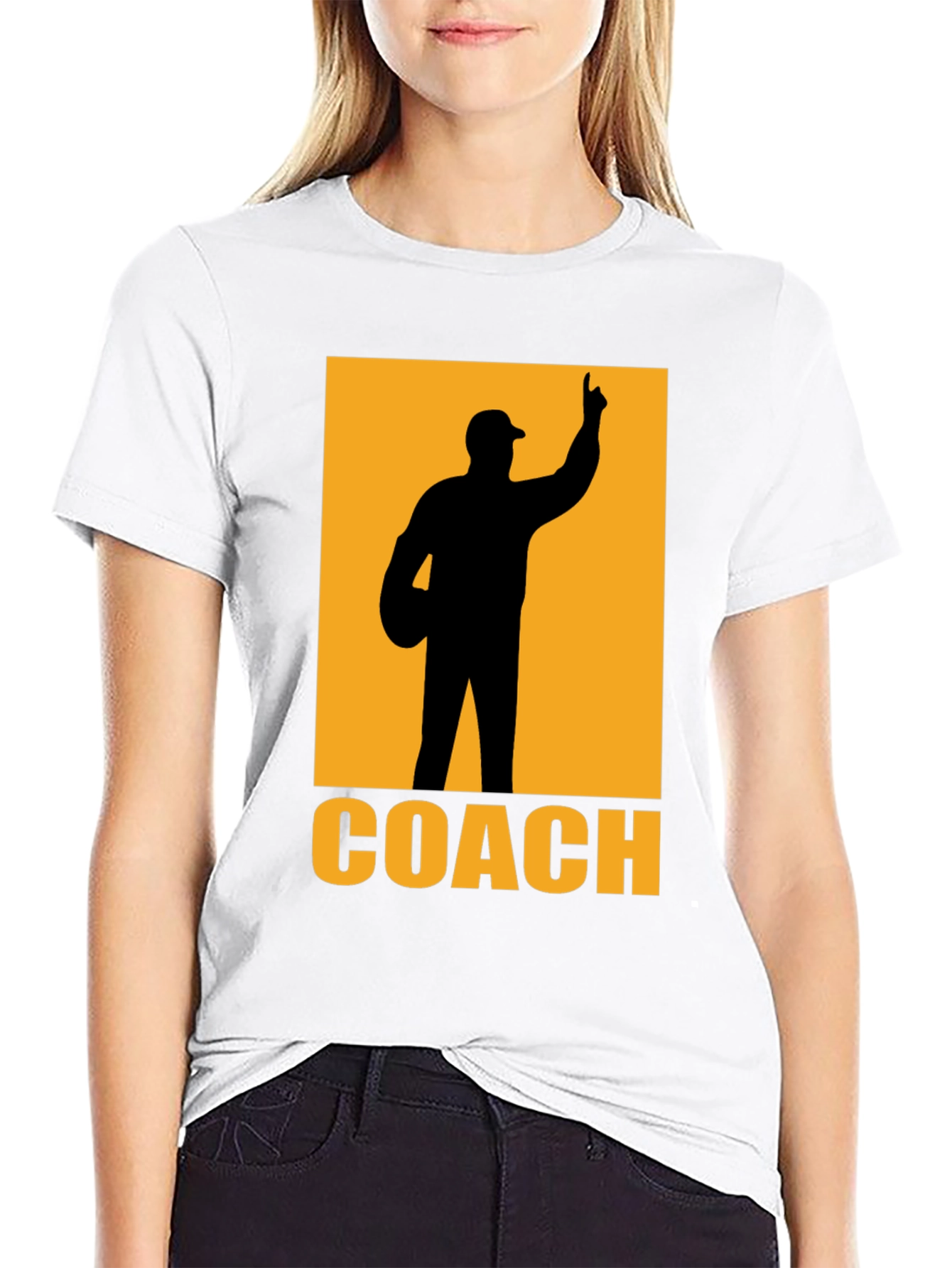 Coach Graphic T-Shirt - Black Cotton Tee