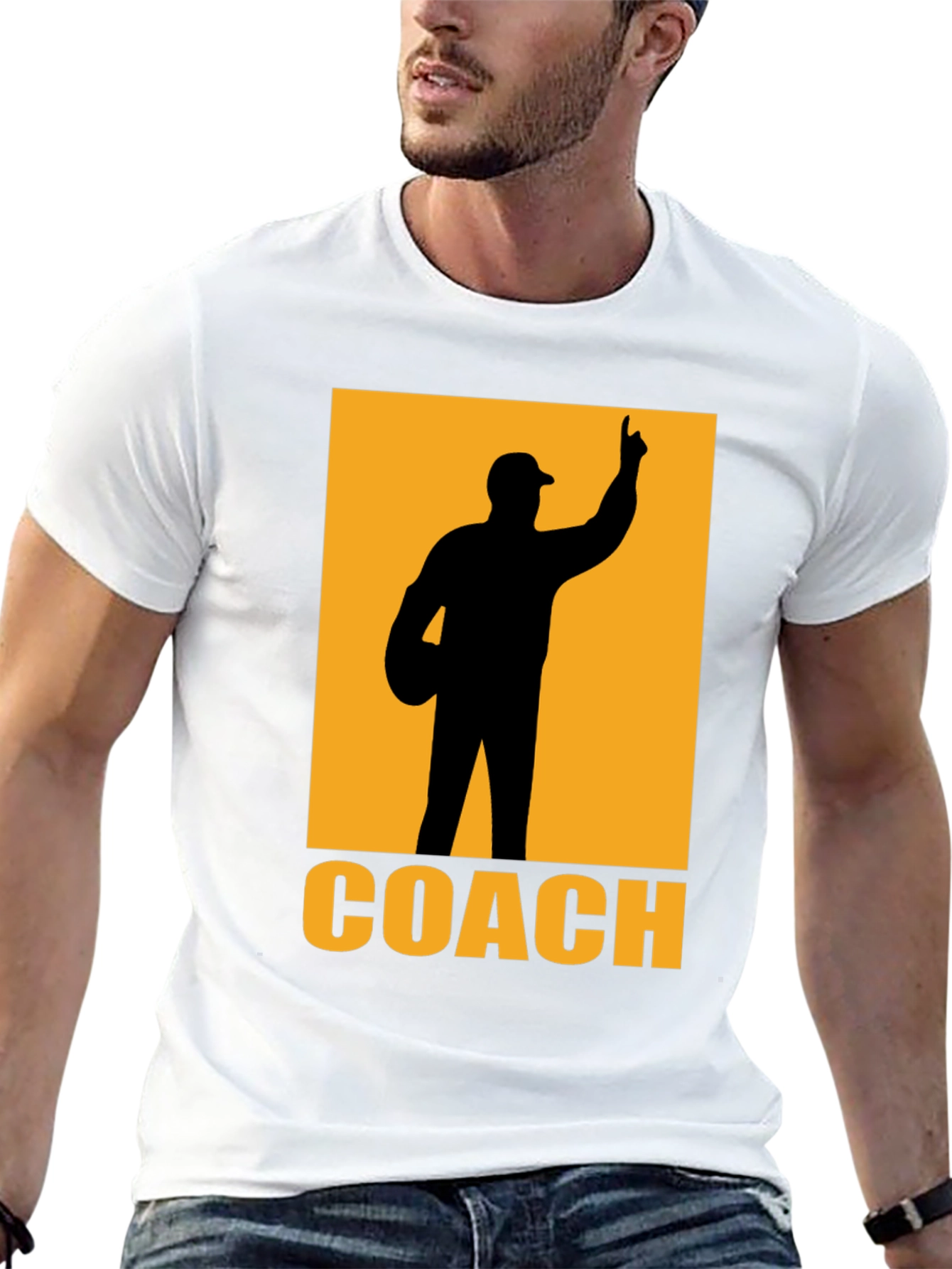Coach Graphic T-Shirt - Black Cotton Tee