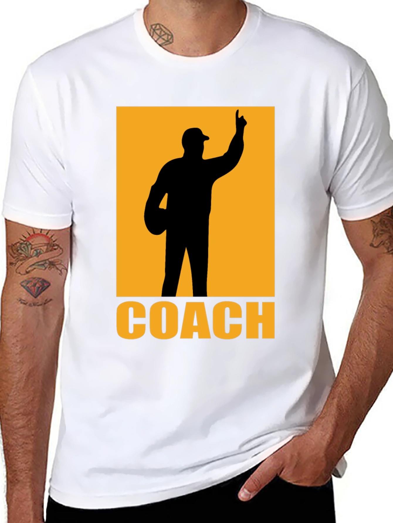 Coach Graphic T-Shirt - Black Cotton Tee