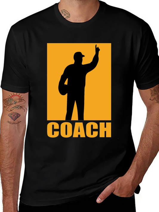 Coach Graphic T-Shirt - Black Cotton Tee