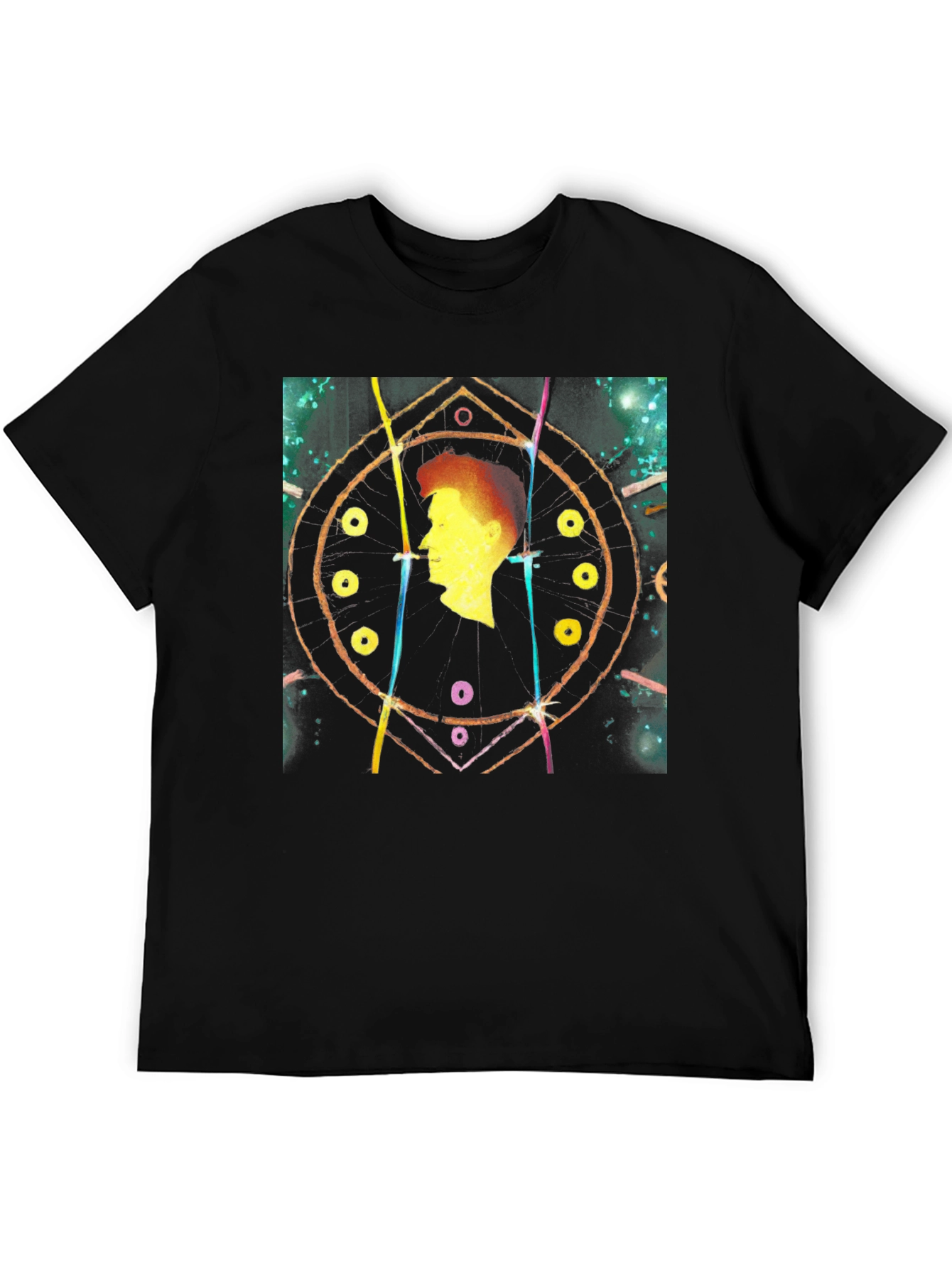 Abstract Silhouette Black T-Shirt
