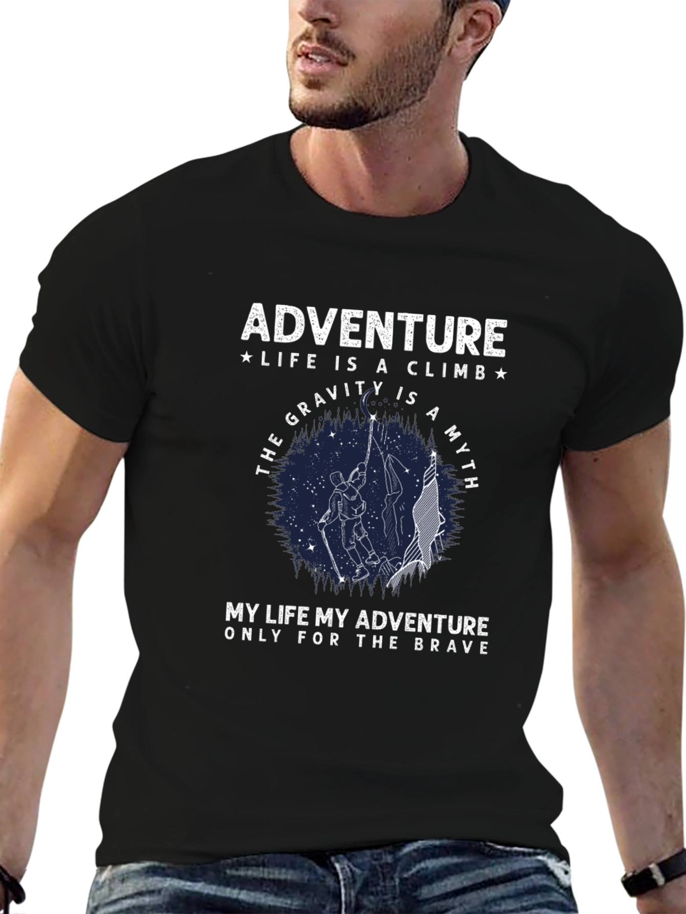 Adventure Climb T-Shirt: Gravity is a Myth