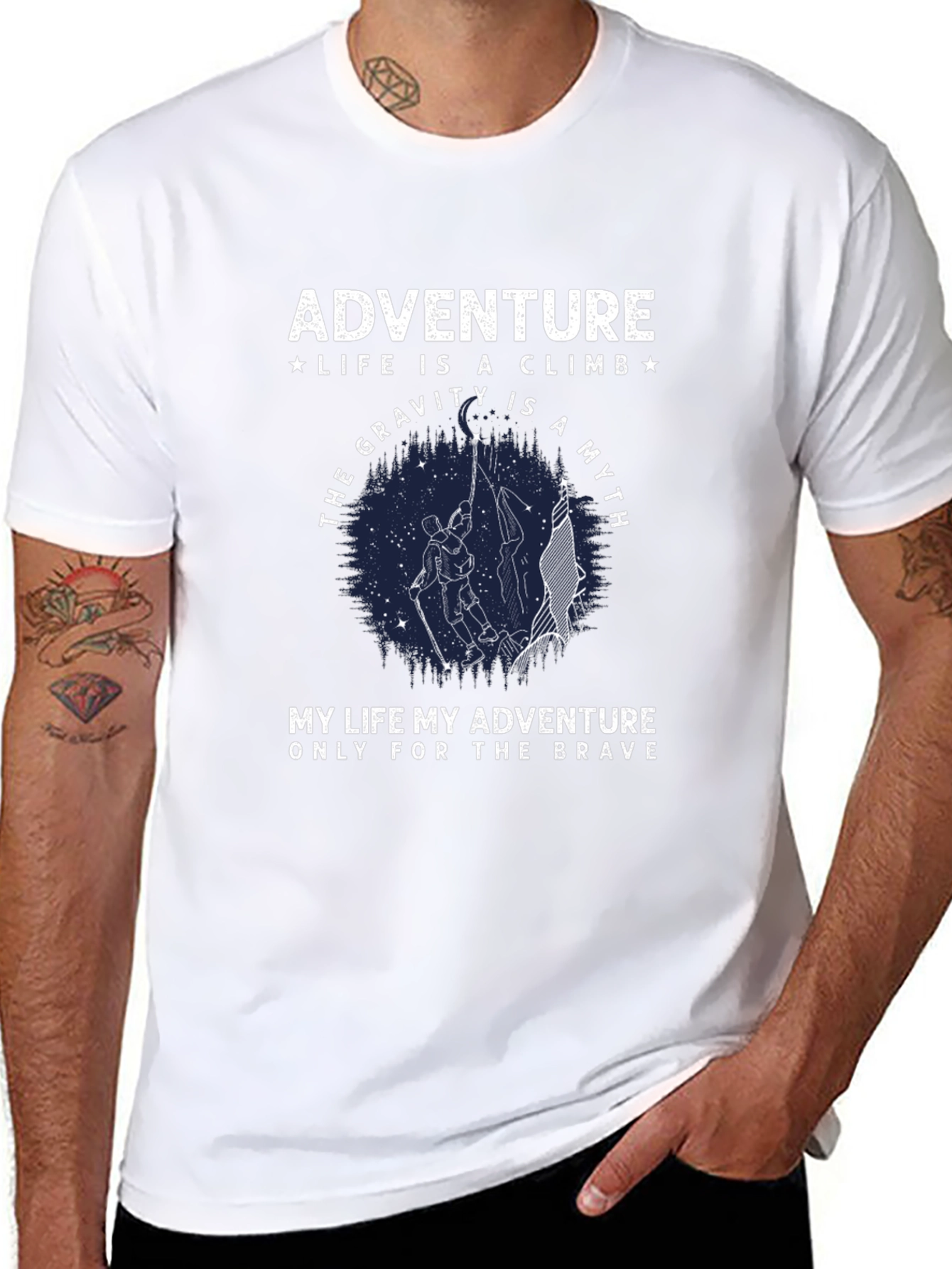 Adventure Climb T-Shirt: Gravity is a Myth