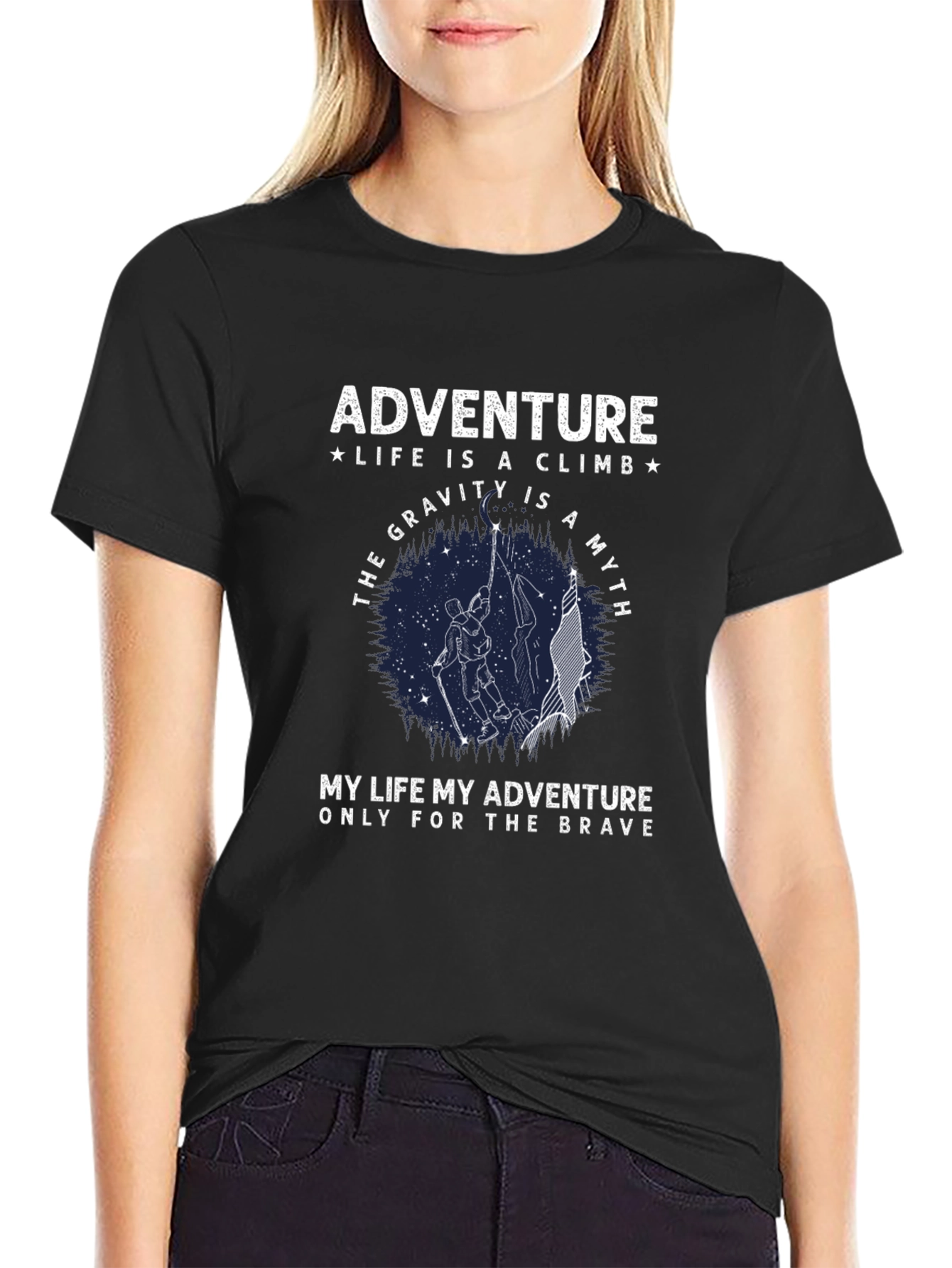 Adventure Climb T-Shirt: Gravity is a Myth