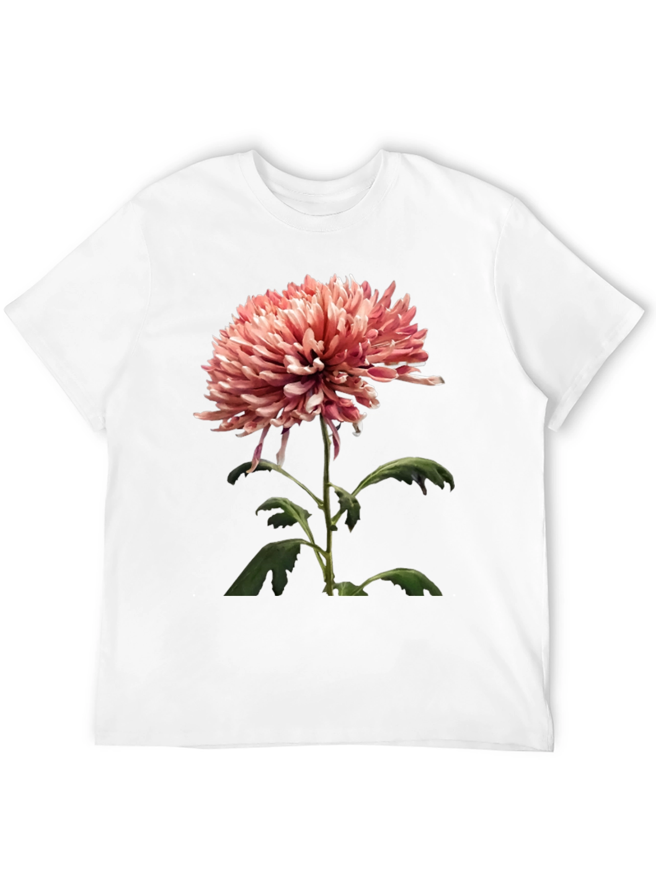 Floral Graphic Tee - Stylish Mens Black T-Shirt