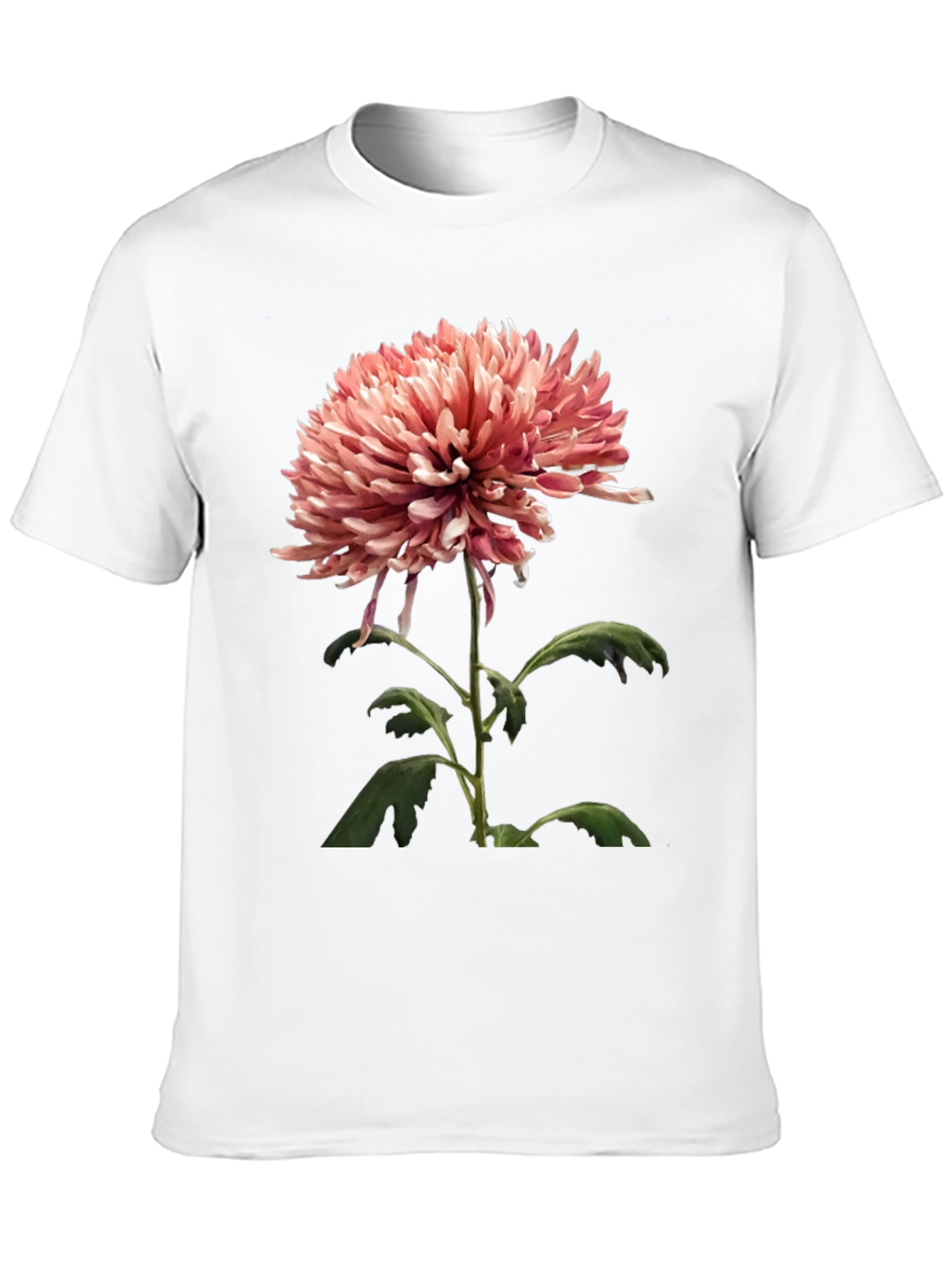 Floral Graphic Tee - Stylish Mens Black T-Shirt