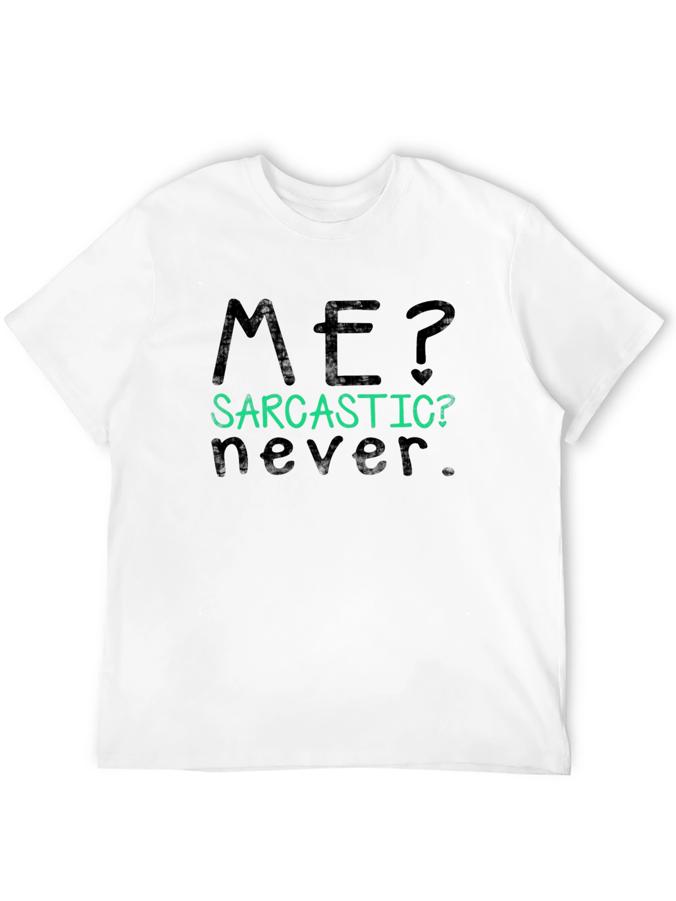 Sarcastic Never Graphic Tee - Mens Black T-Shirt