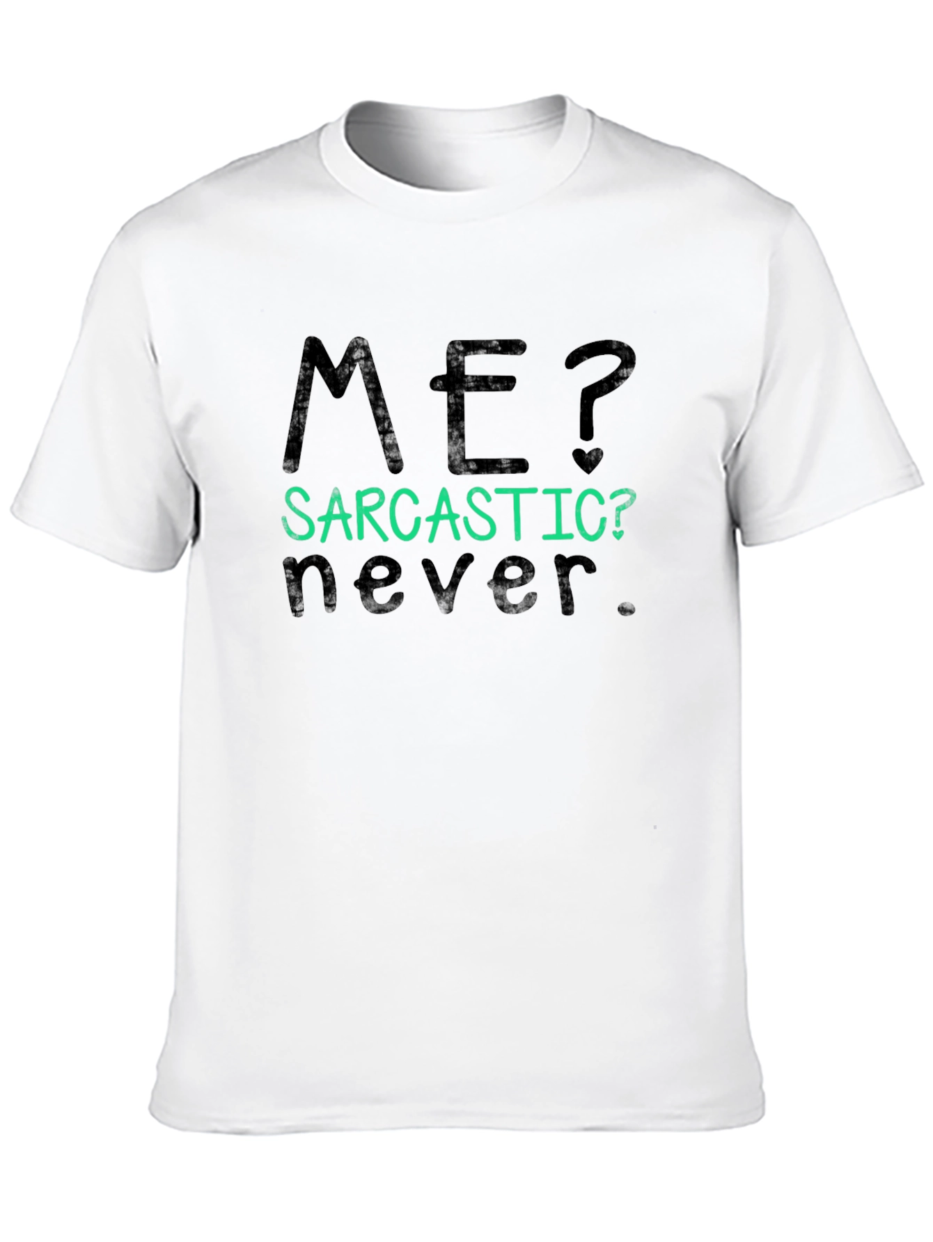Sarcastic Never Graphic Tee - Mens Black T-Shirt