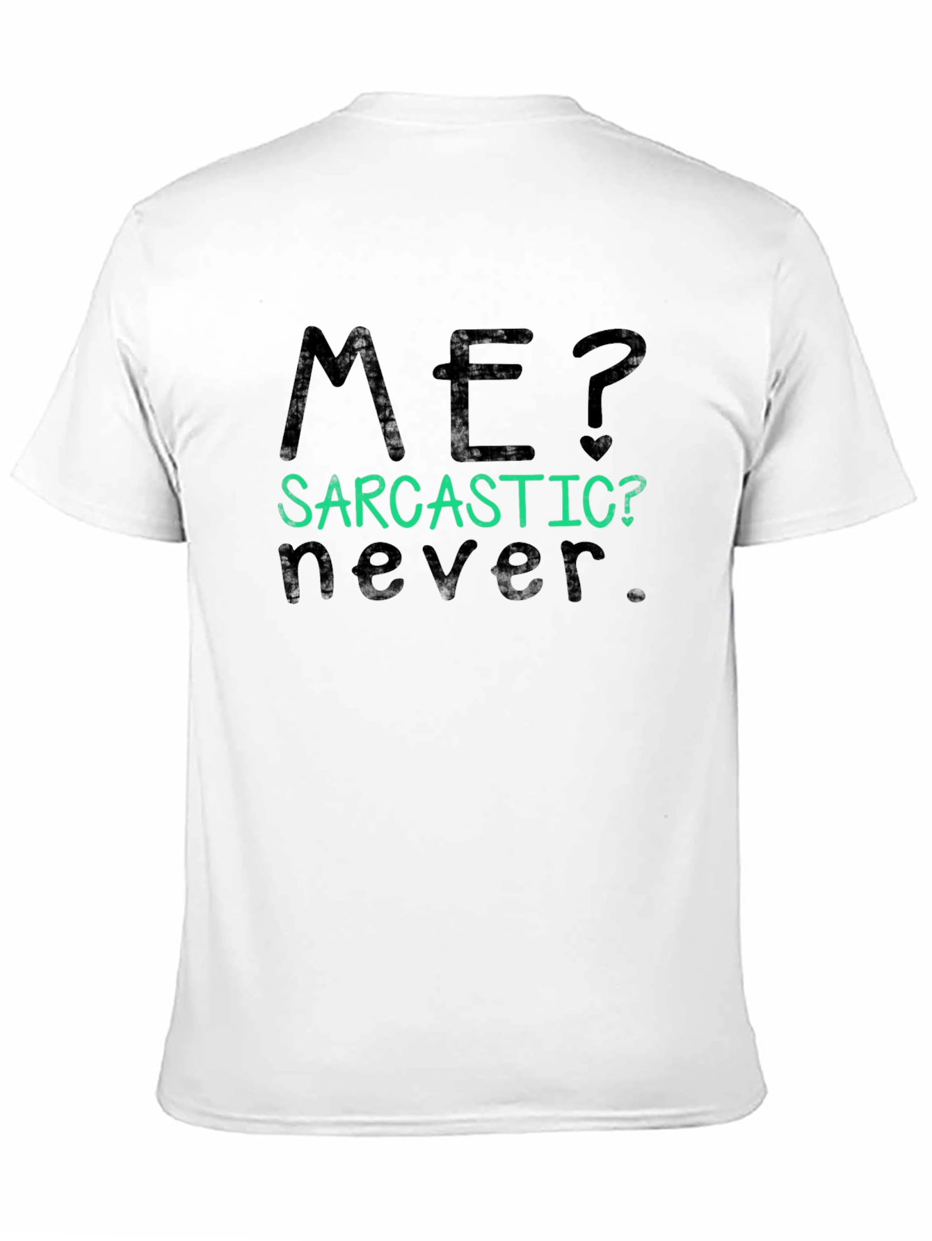 Sarcastic Never Graphic Tee - Mens Black T-Shirt