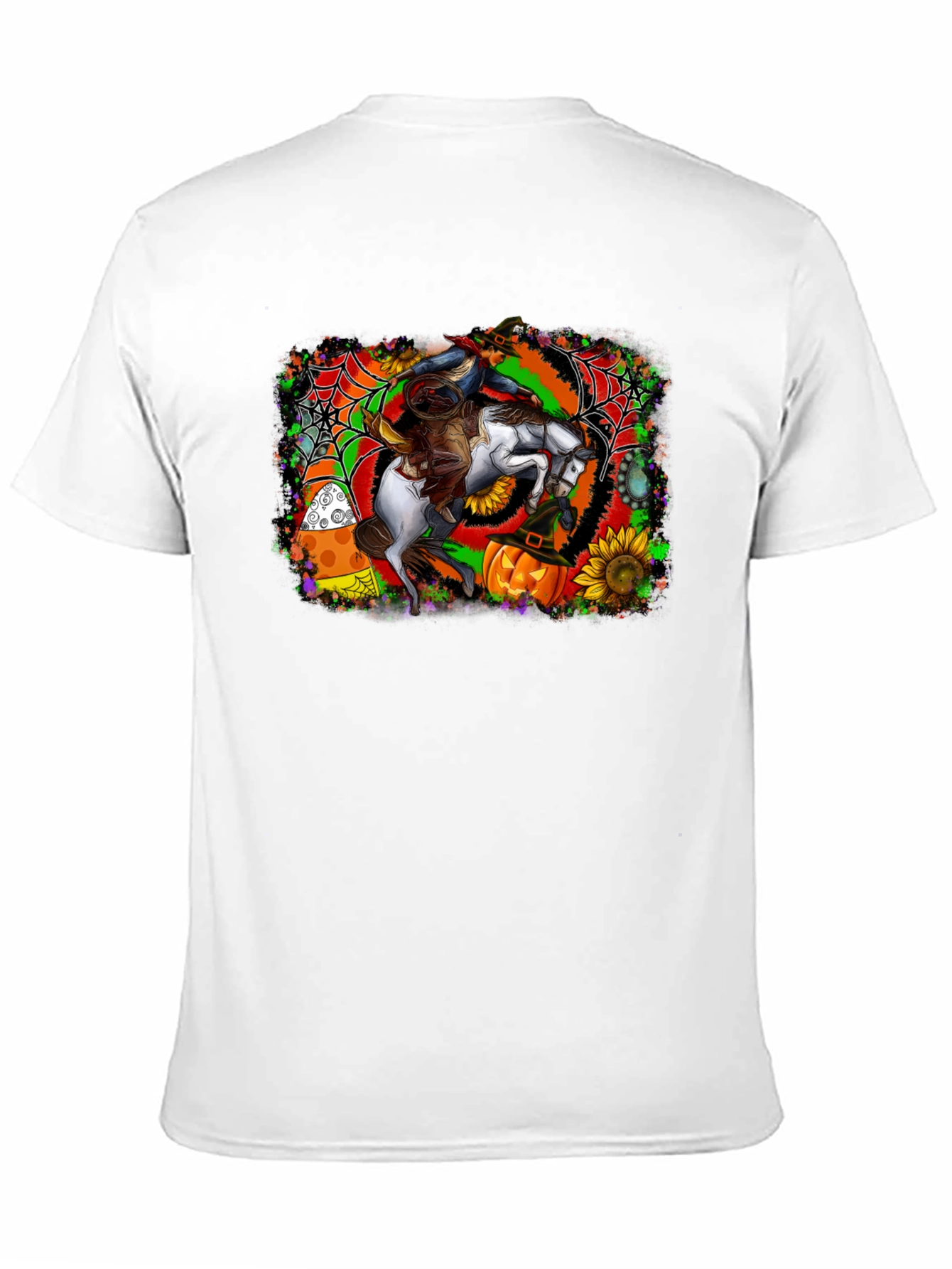 Halloween Horse Rider T-Shirt - Spooky Season Apparel