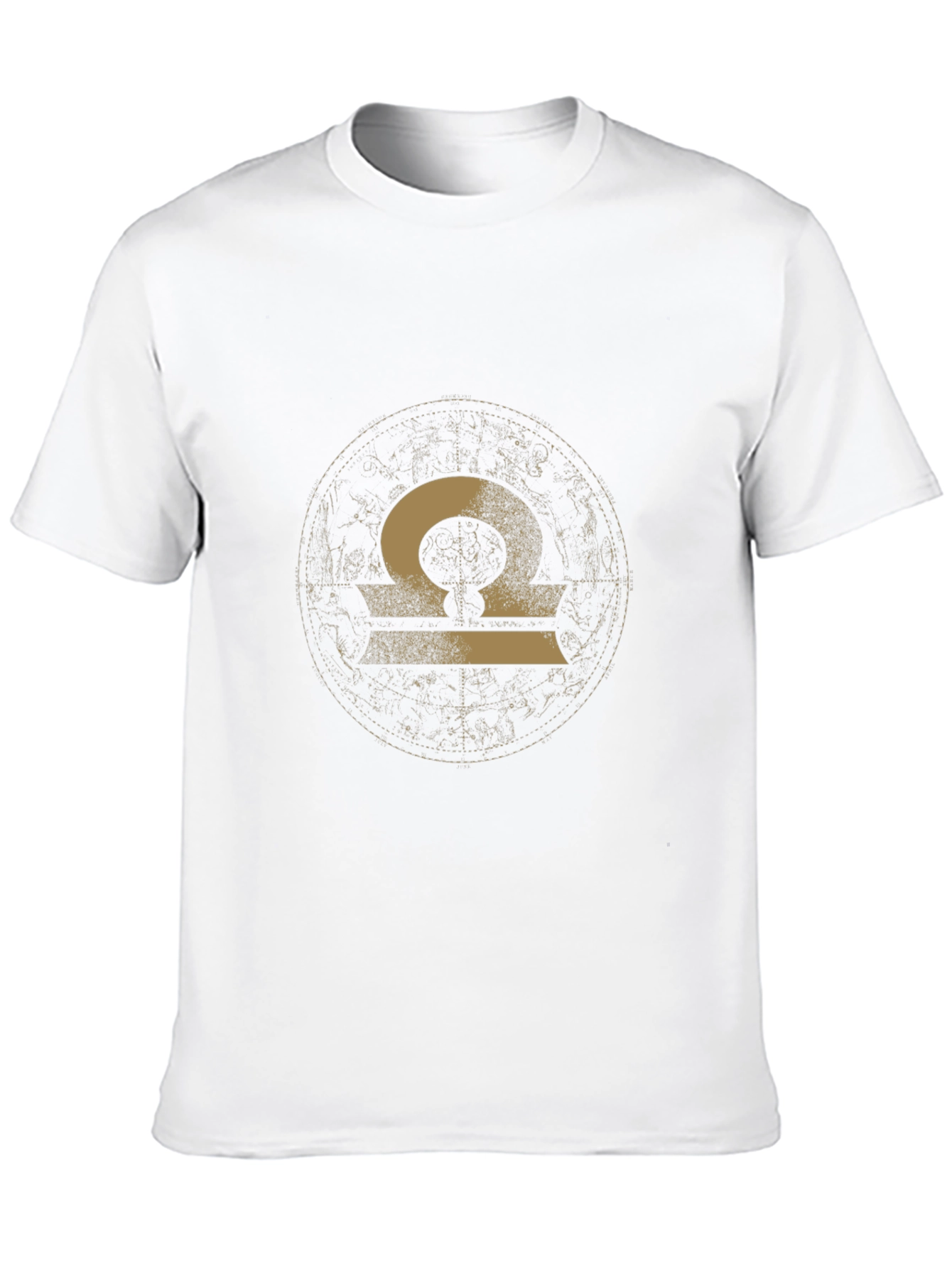 Libra Zodiac Graphic Tee - Black