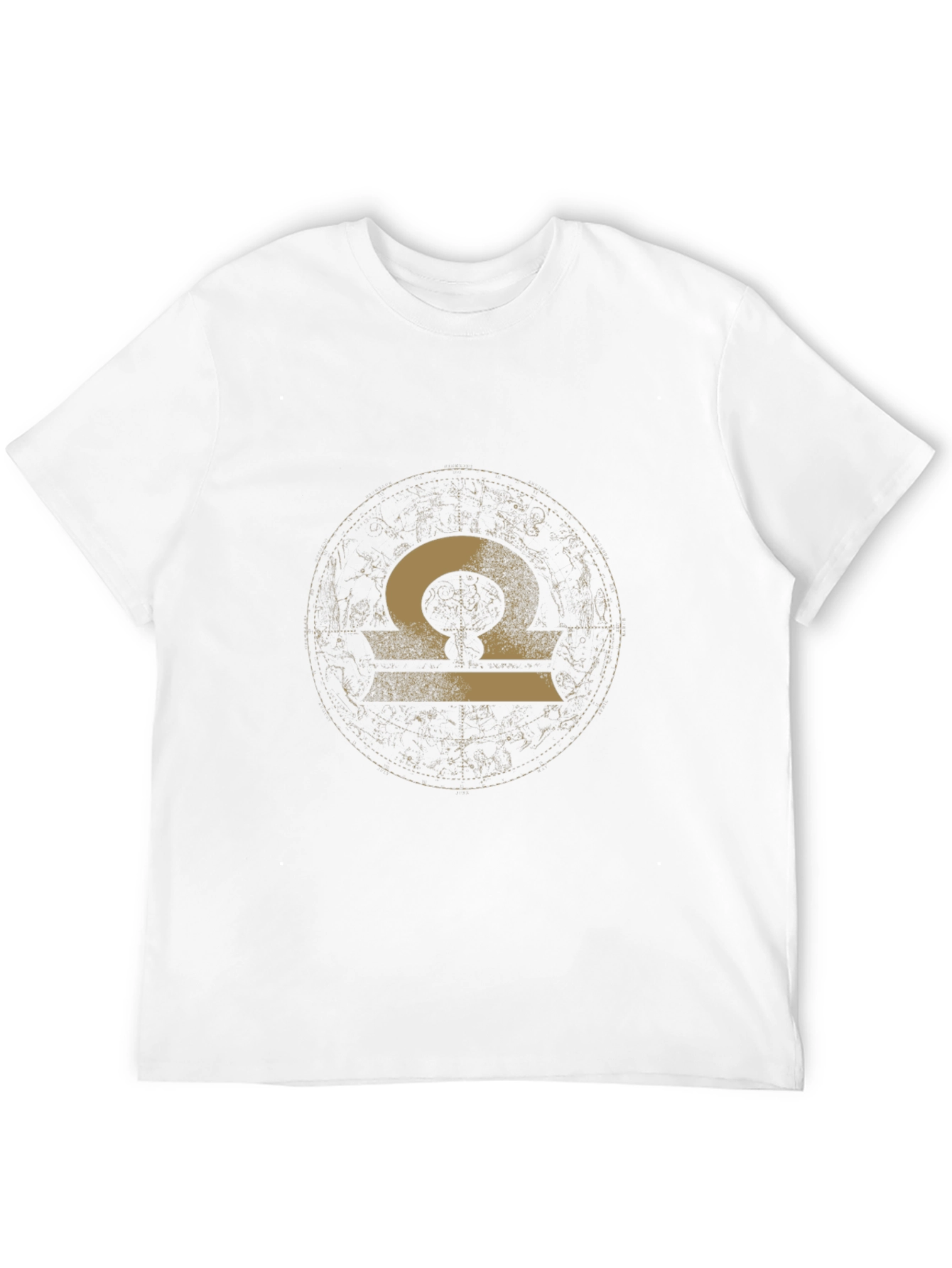 Libra Zodiac Graphic Tee - Black