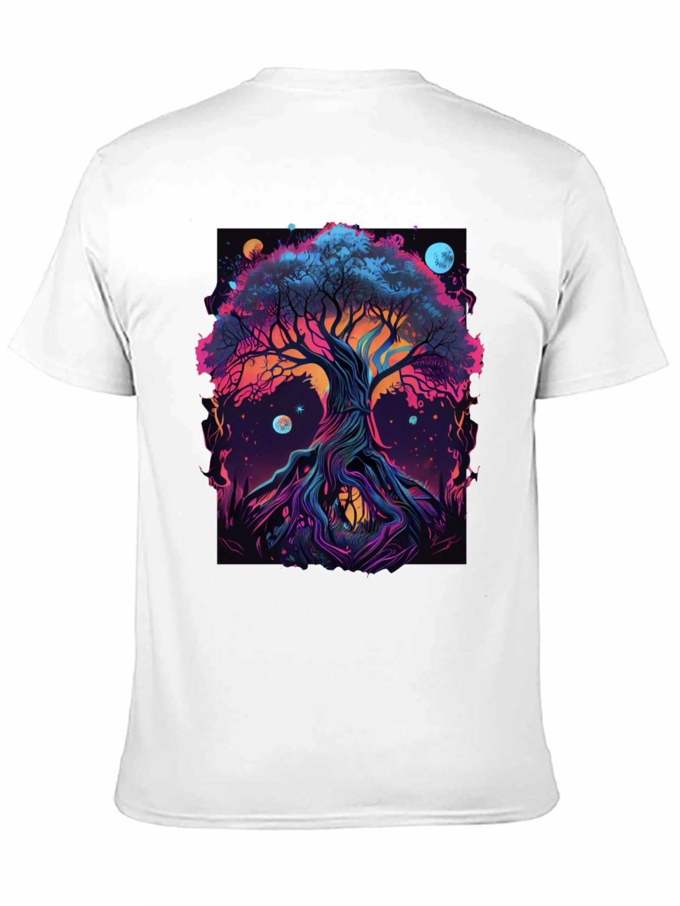 Cosmic Tree Graphic Tee - Black