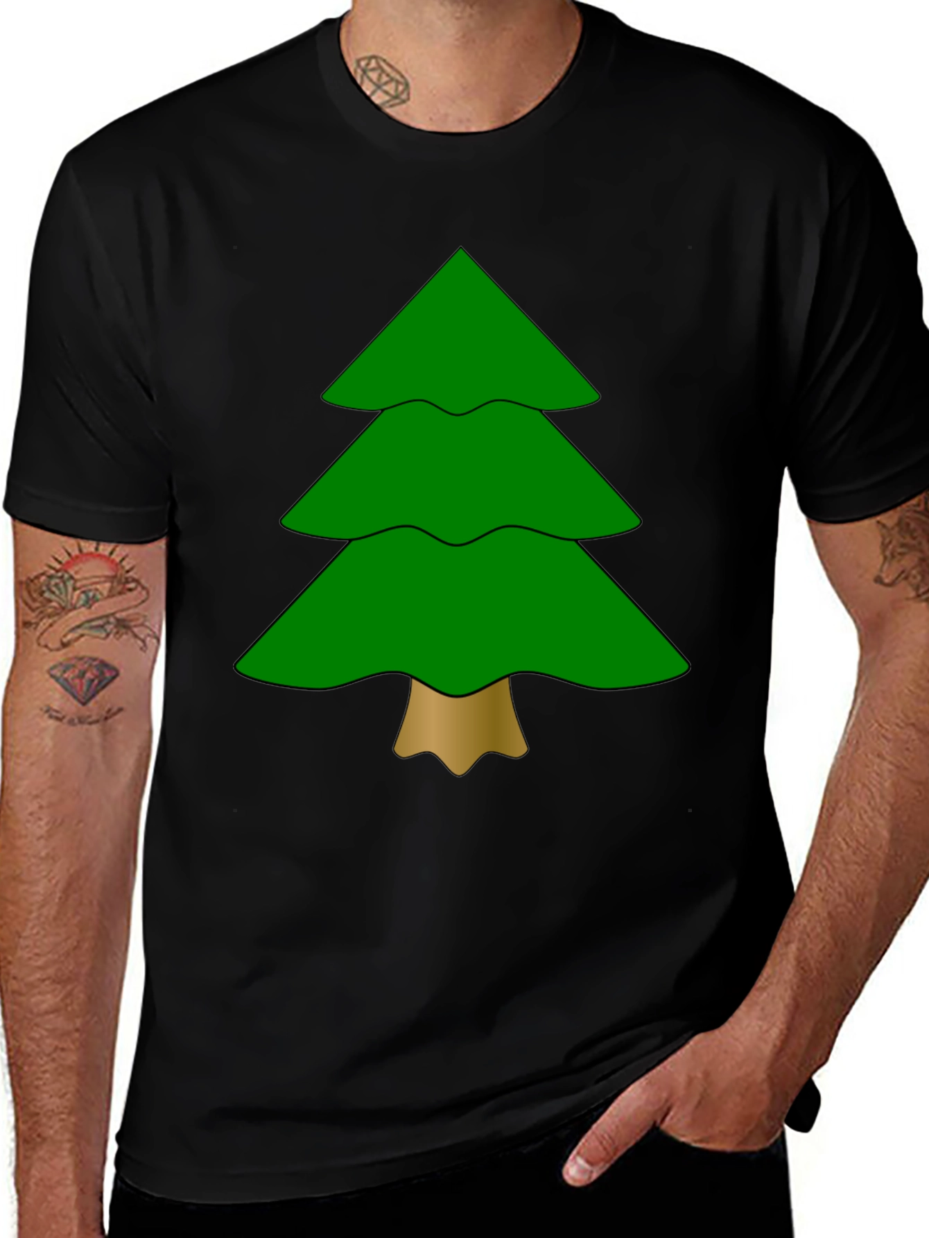 Festive Tree Graphic Tee - Holiday Ready