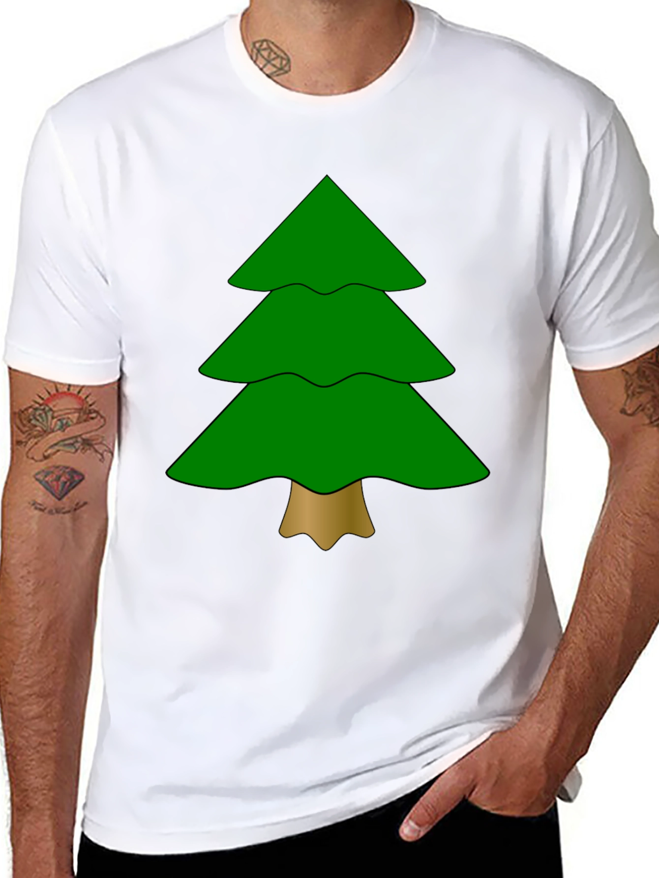 Festive Tree Graphic Tee - Holiday Ready