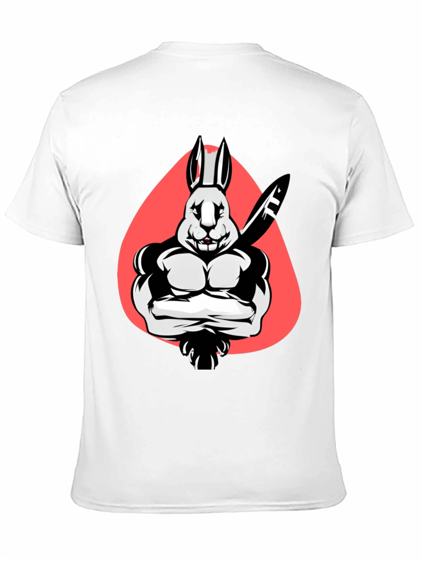 Muscle Rabbit T-Shirt - Black Graphic Tee