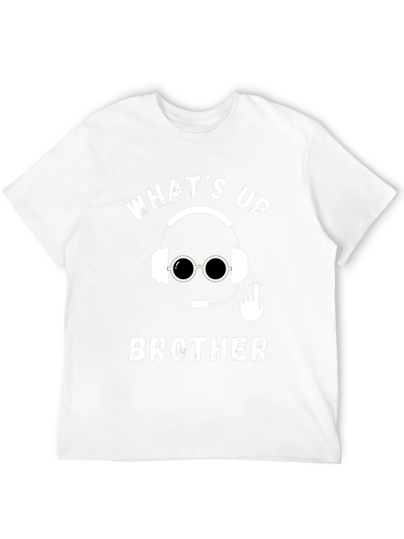 Whats Up Brother Gamer Black Tee