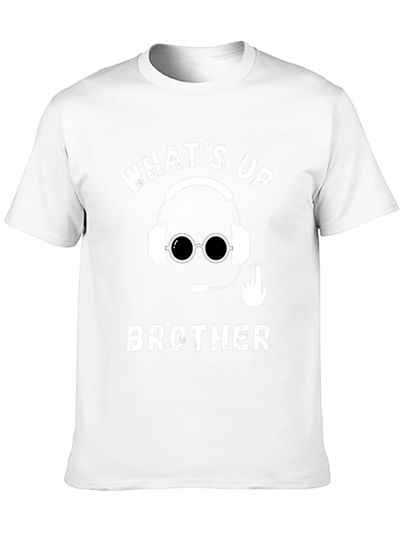 Whats Up Brother Gamer Black Tee