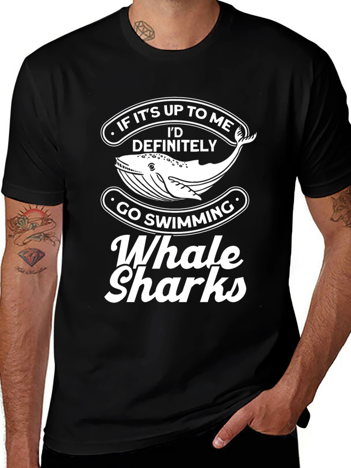 Whale Shark T-Shirt -  Id Go Swimming Tee