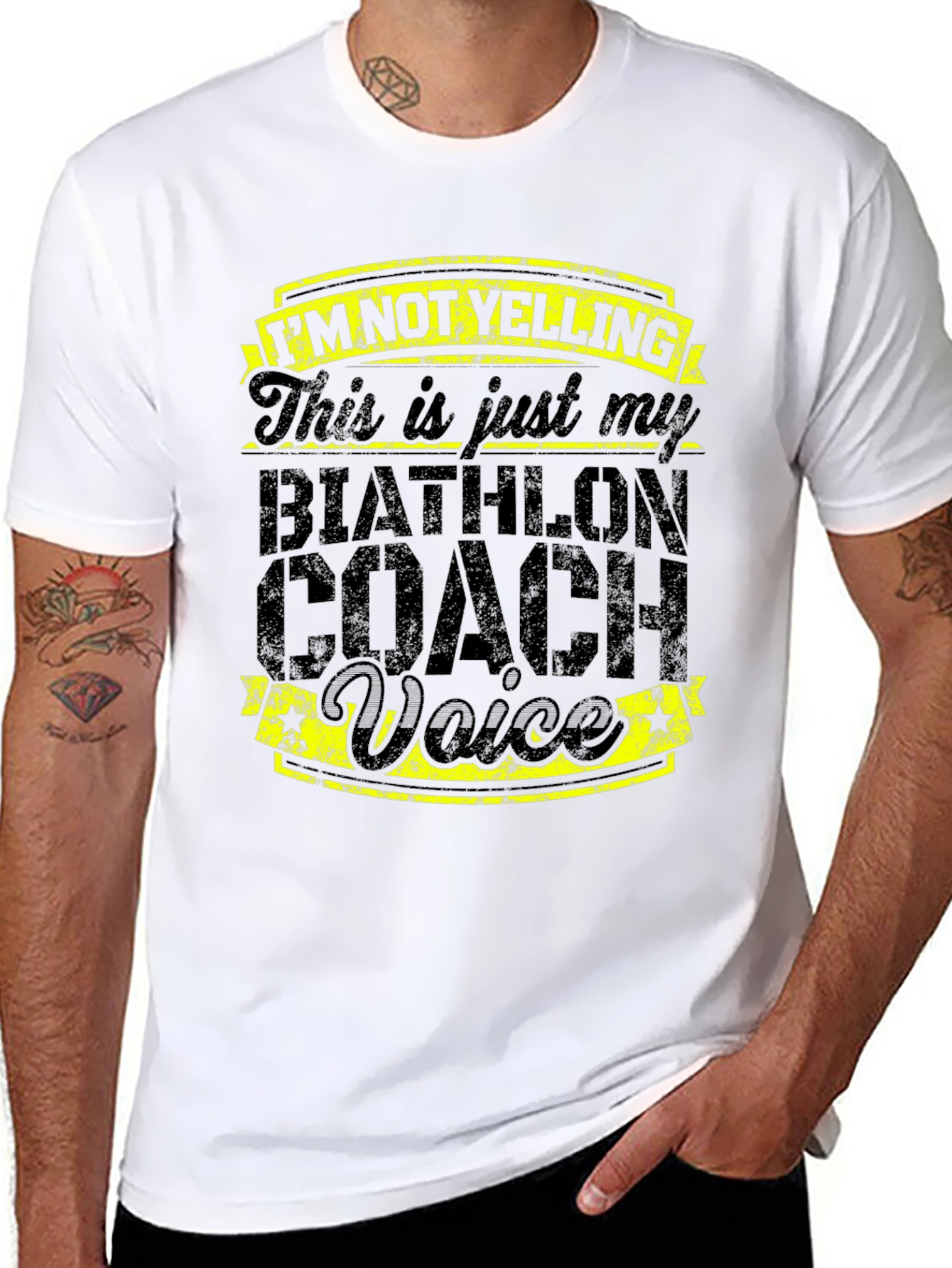 Biathlon Coach Voice T-Shirt - Funny Coaching Tee