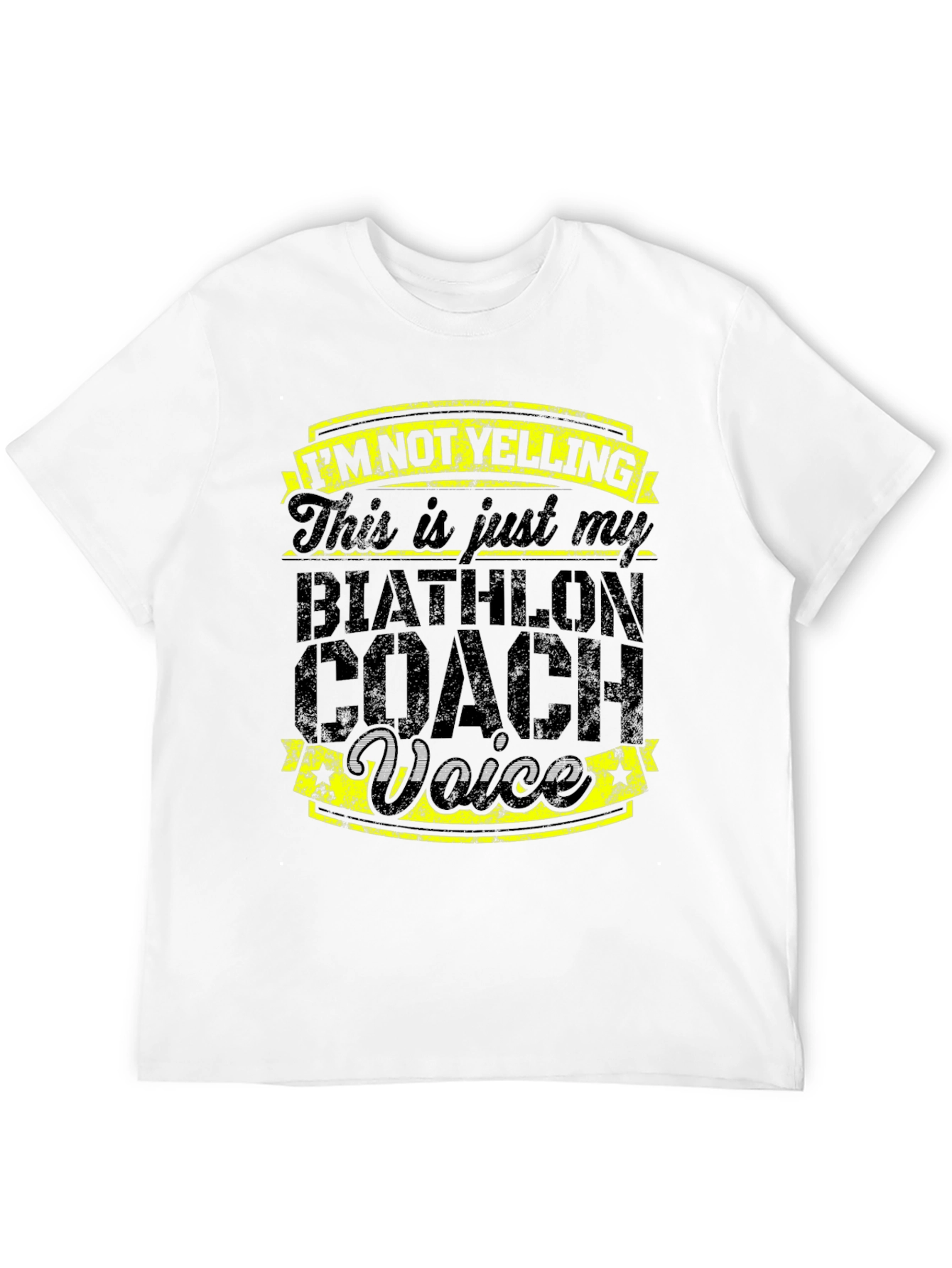 Biathlon Coach Voice T-Shirt - Funny Coaching Tee