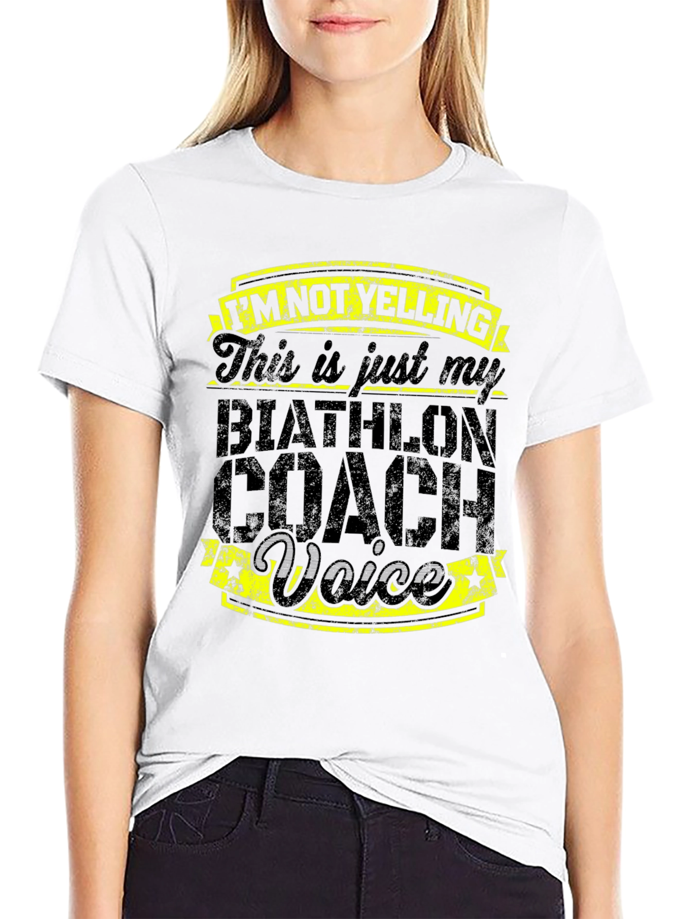 Biathlon Coach Voice T-Shirt - Funny Coaching Tee