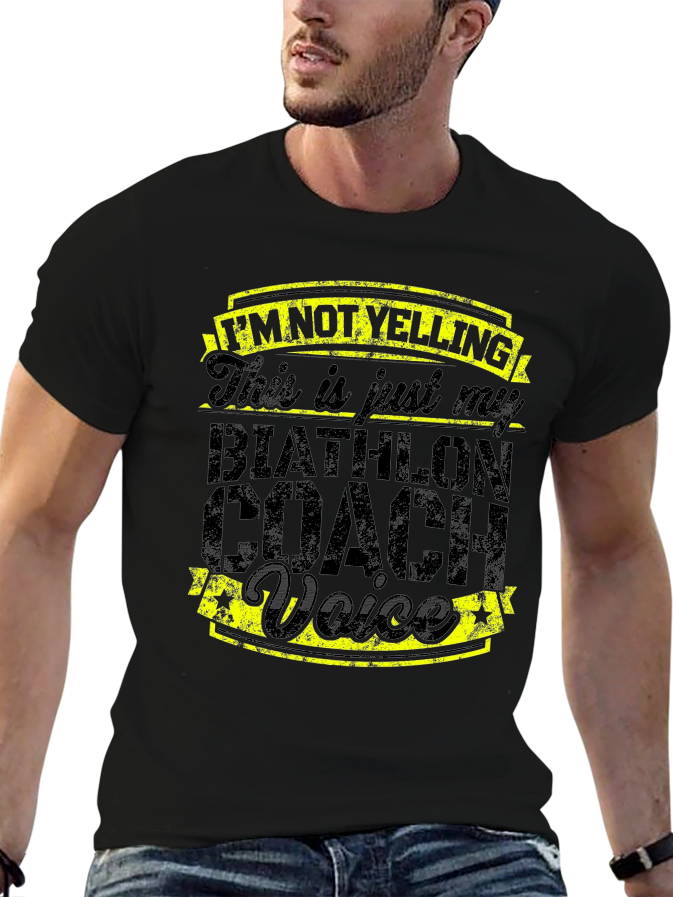 Biathlon Coach Voice T-Shirt - Funny Coaching Tee