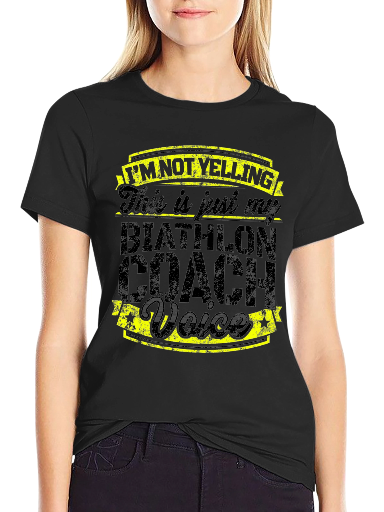 Biathlon Coach Voice T-Shirt - Funny Coaching Tee