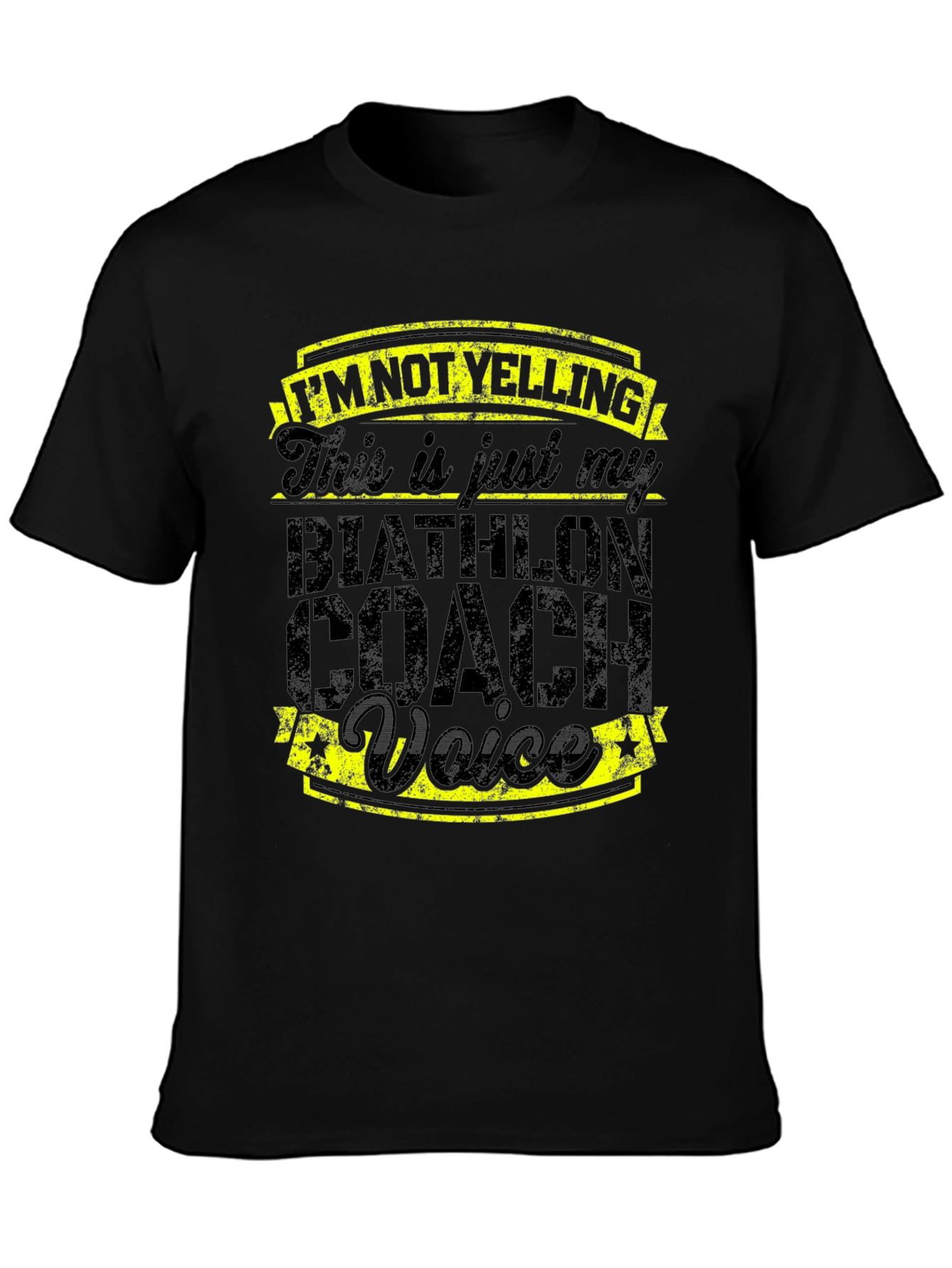 Biathlon Coach Voice T-Shirt - Funny Coaching Tee