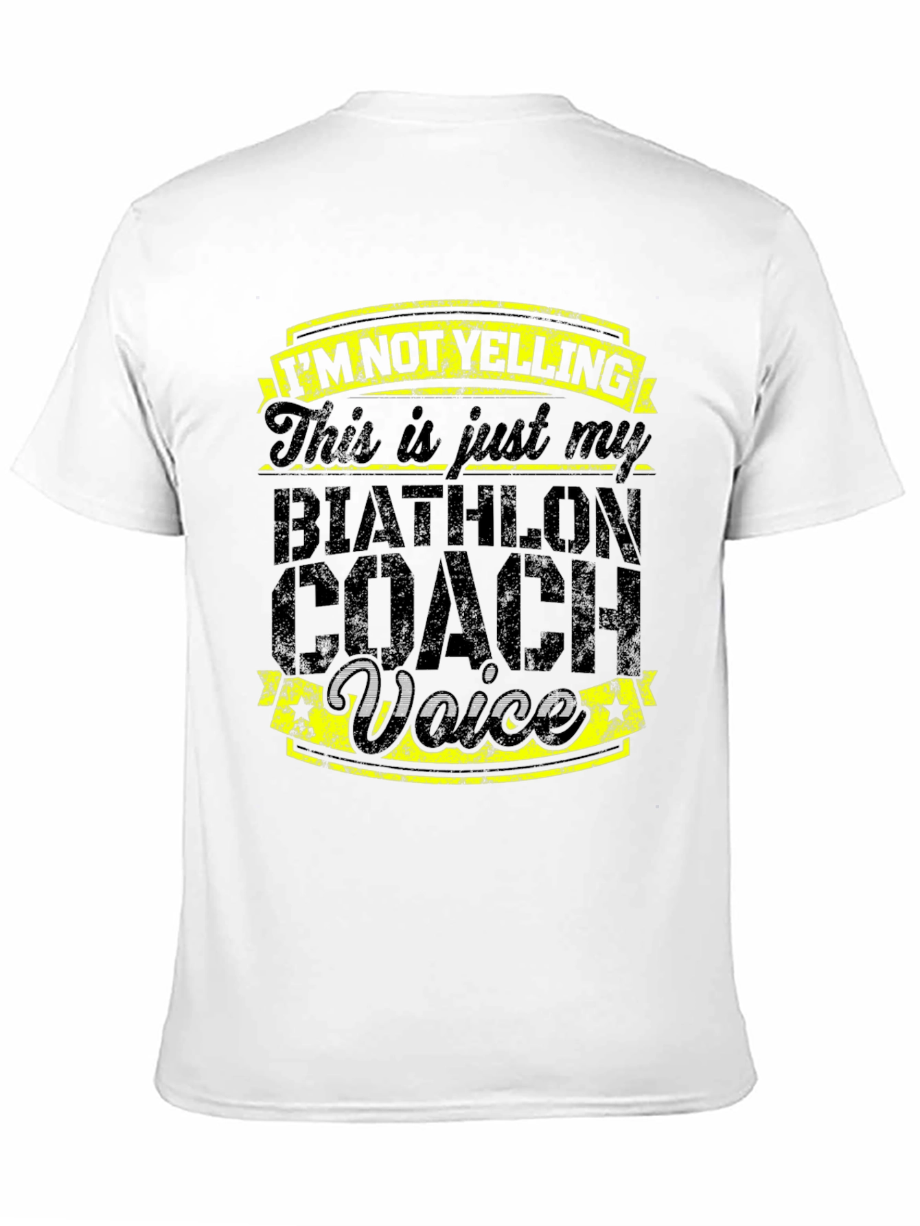 Biathlon Coach Voice T-Shirt - Funny Coaching Tee