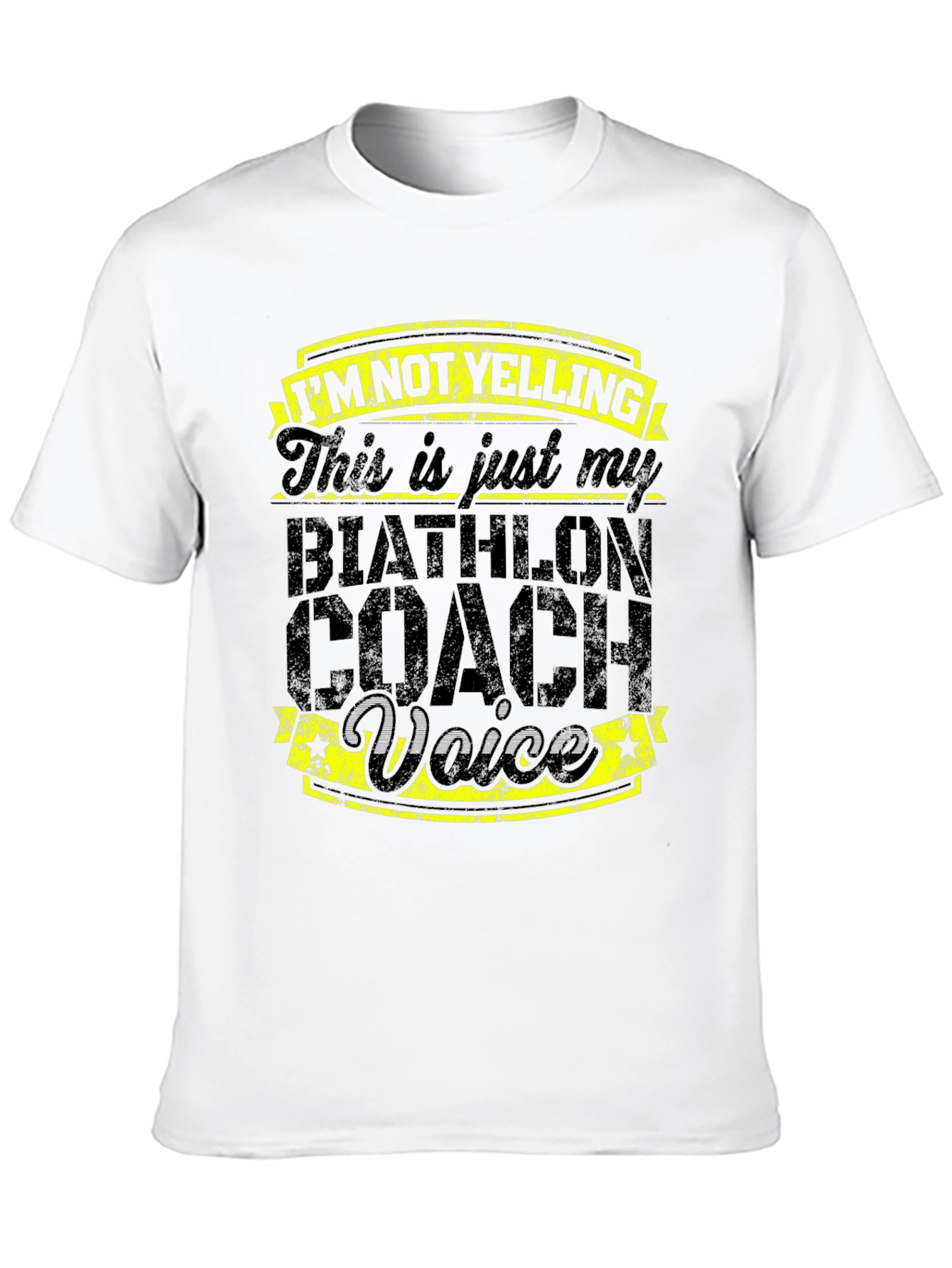 Biathlon Coach Voice T-Shirt - Funny Coaching Tee
