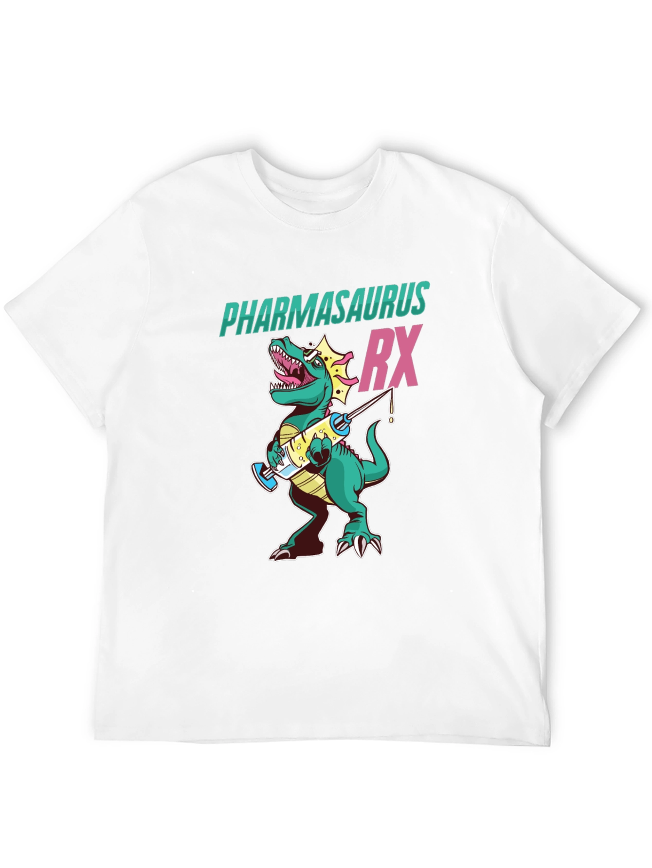 Pharmasaurus Rx T-Shirt - Funny Pharmacy Dinosaur Tee