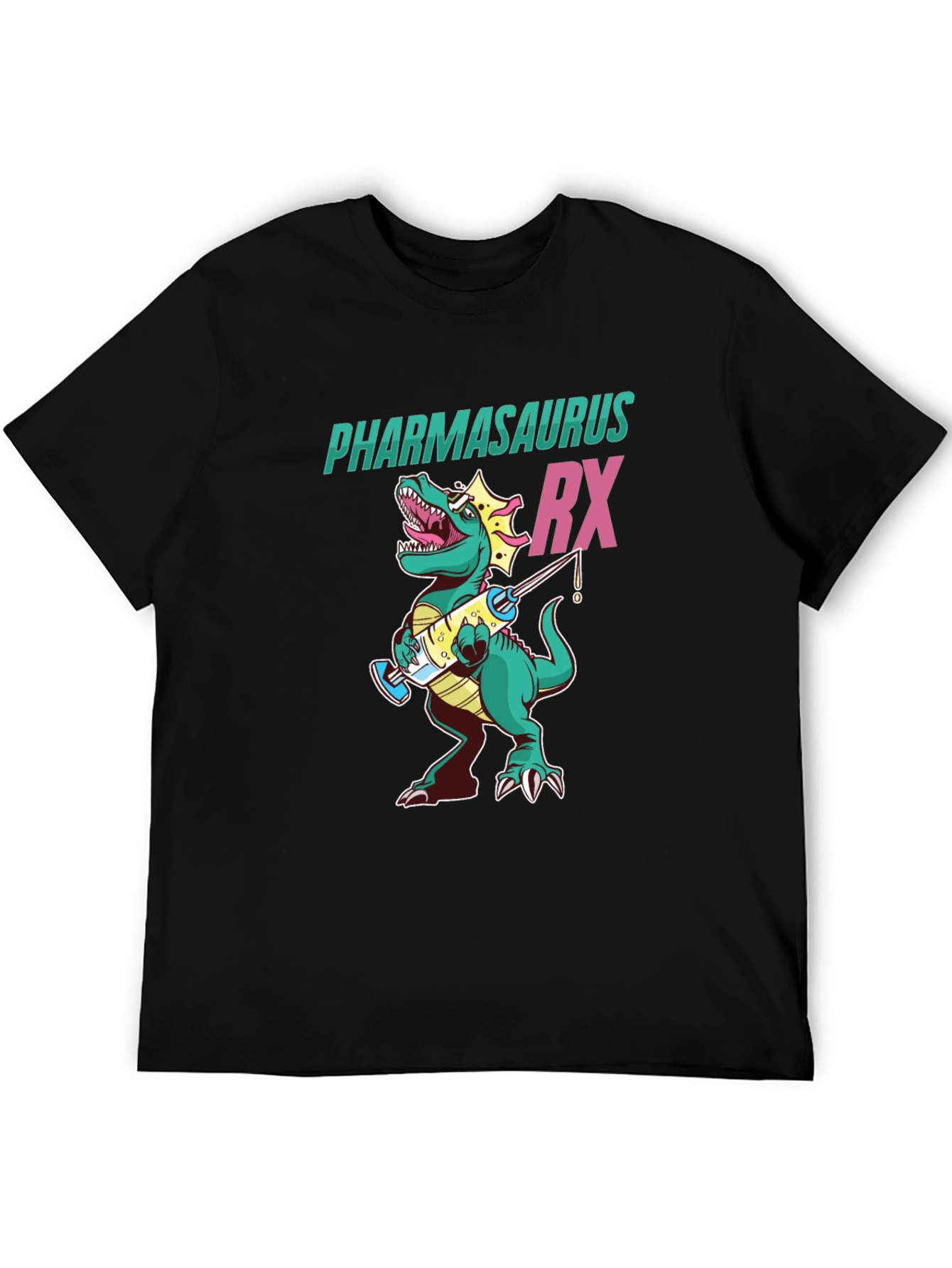 Pharmasaurus Rx T-Shirt - Funny Pharmacy Dinosaur Tee