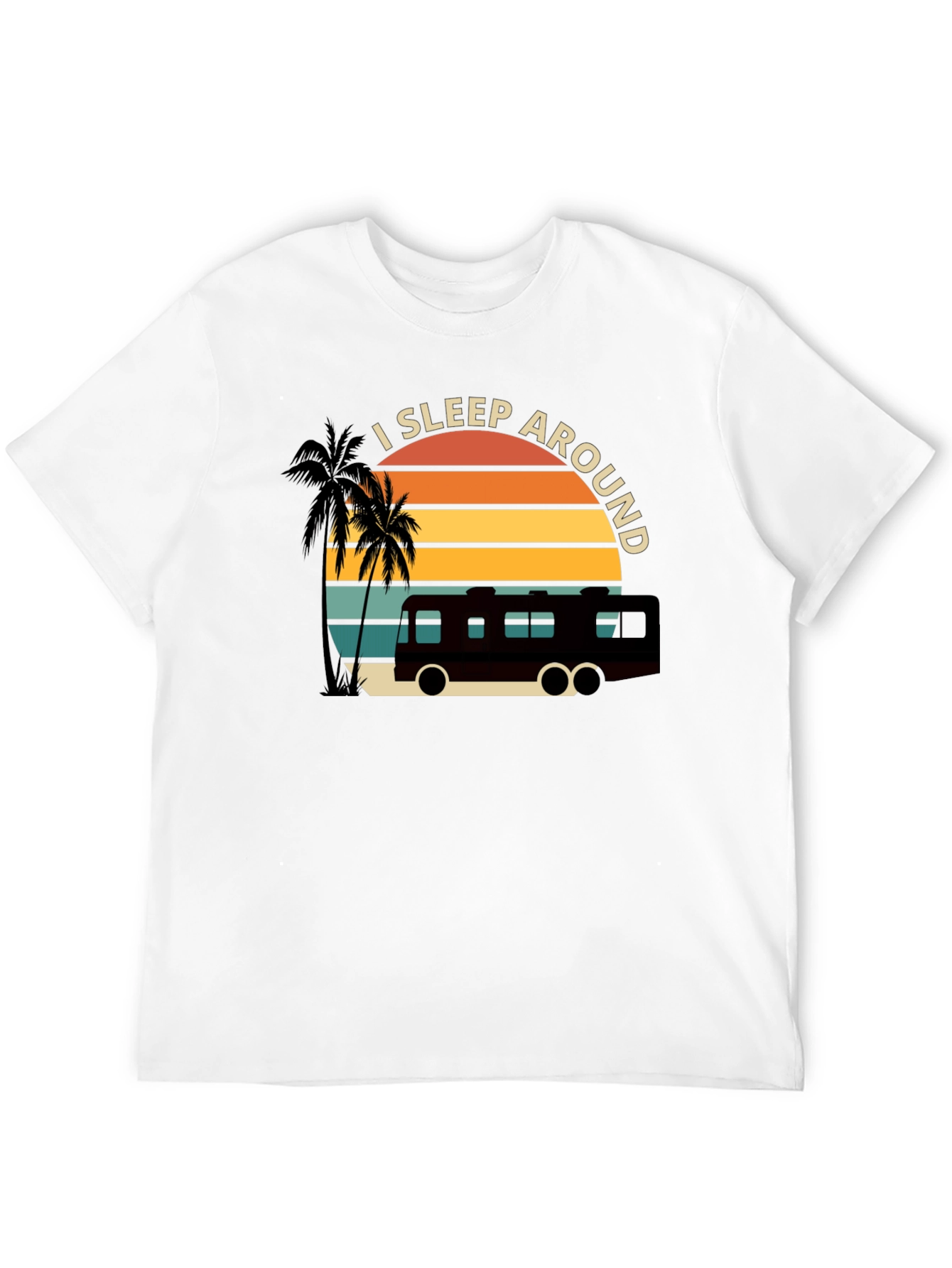 I Sleep Around RV T-Shirt - Black