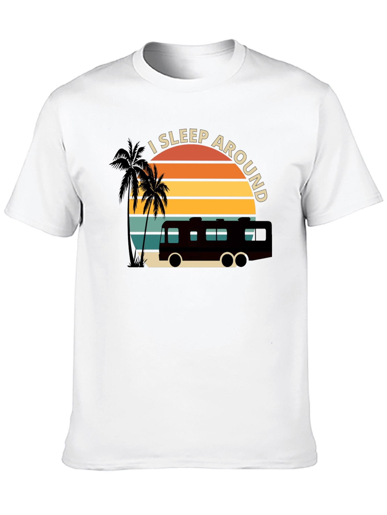 I Sleep Around RV T-Shirt - Black