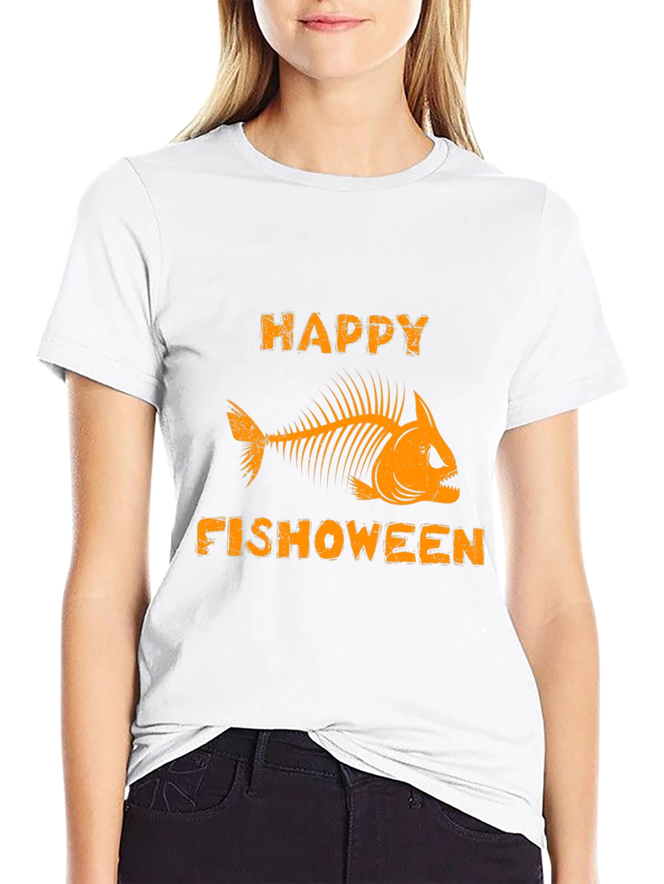 Happy Fishoween T-Shirt - Halloween Fishing Tee