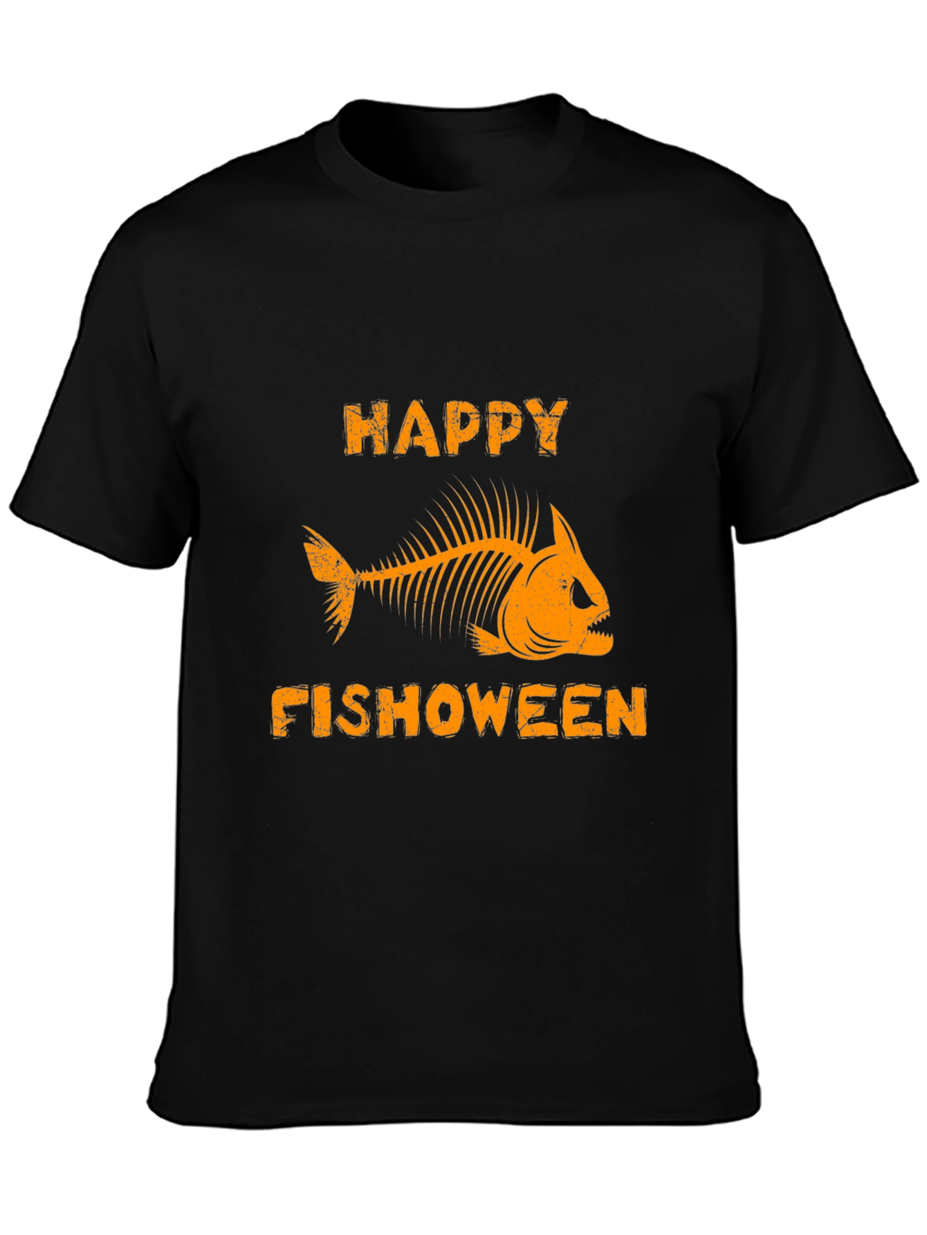 Happy Fishoween T-Shirt - Halloween Fishing Tee