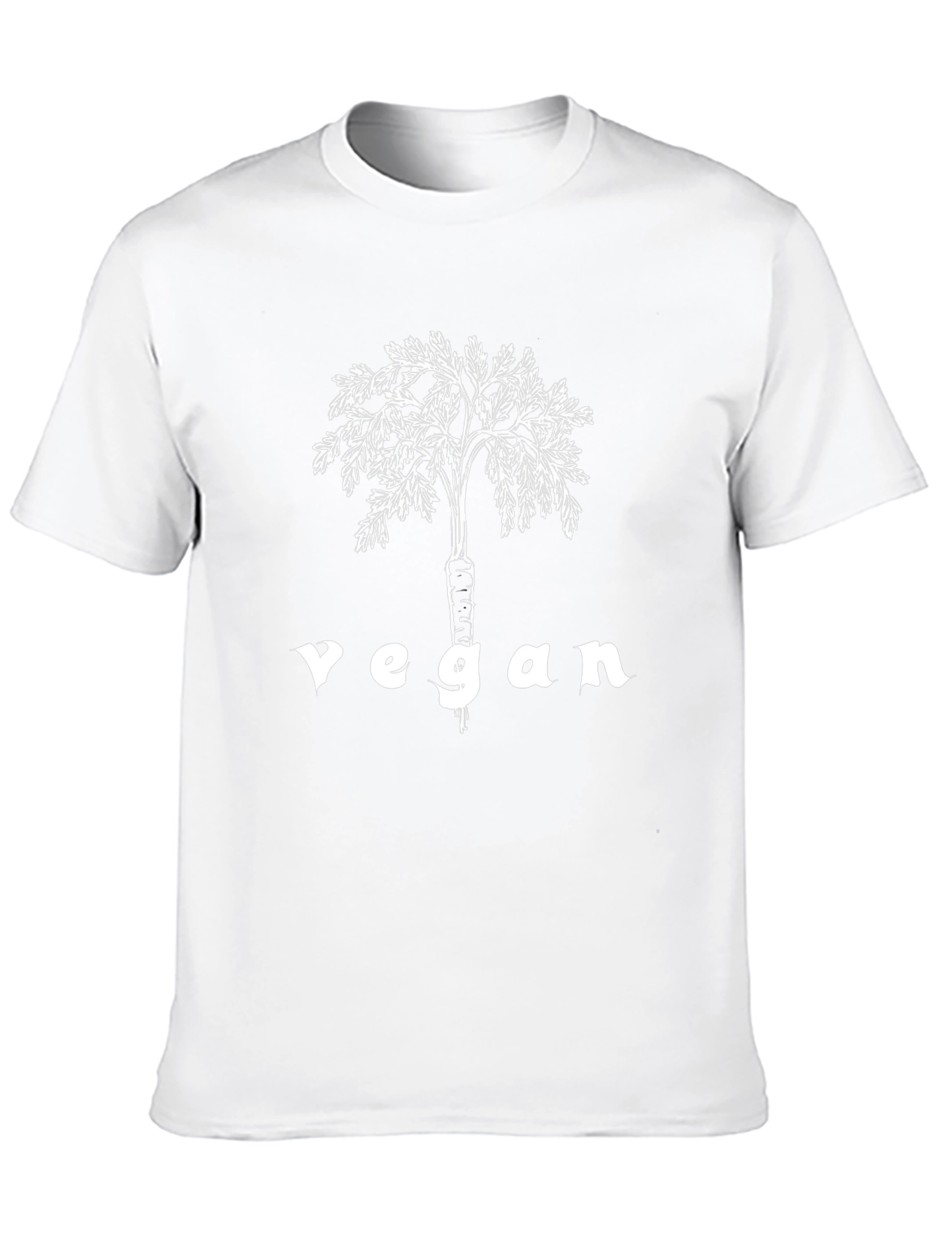 Vegan Carrot Tree Graphic T-Shirt