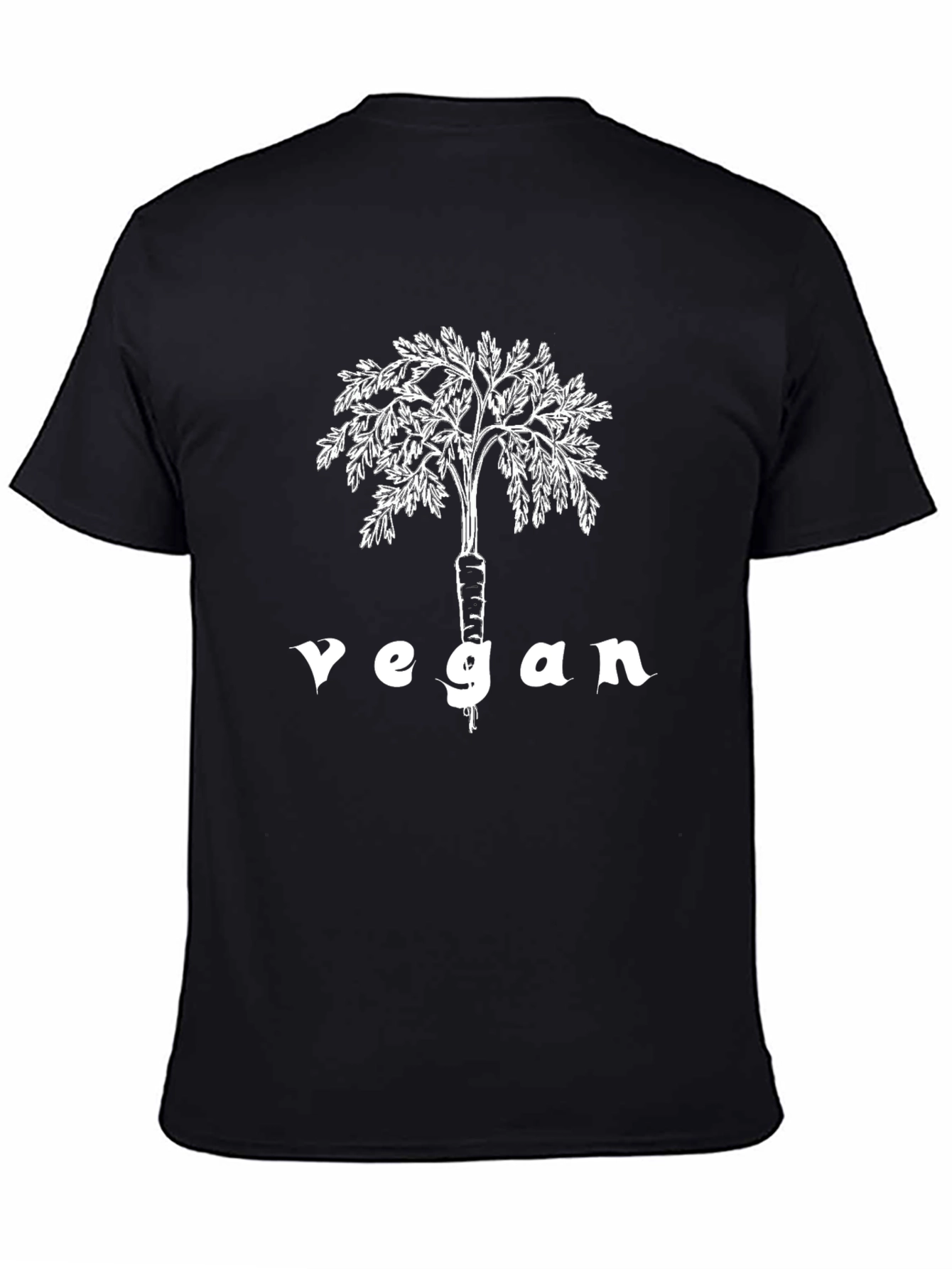 Vegan Carrot Tree Graphic T-Shirt