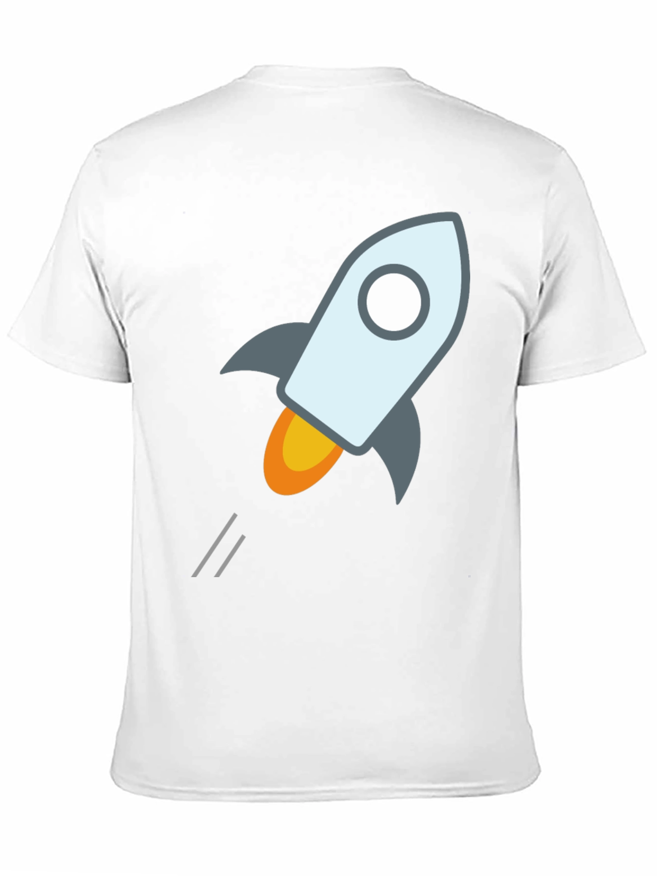 Rocket Launch Graphic Tee - Black Cotton T-Shirt