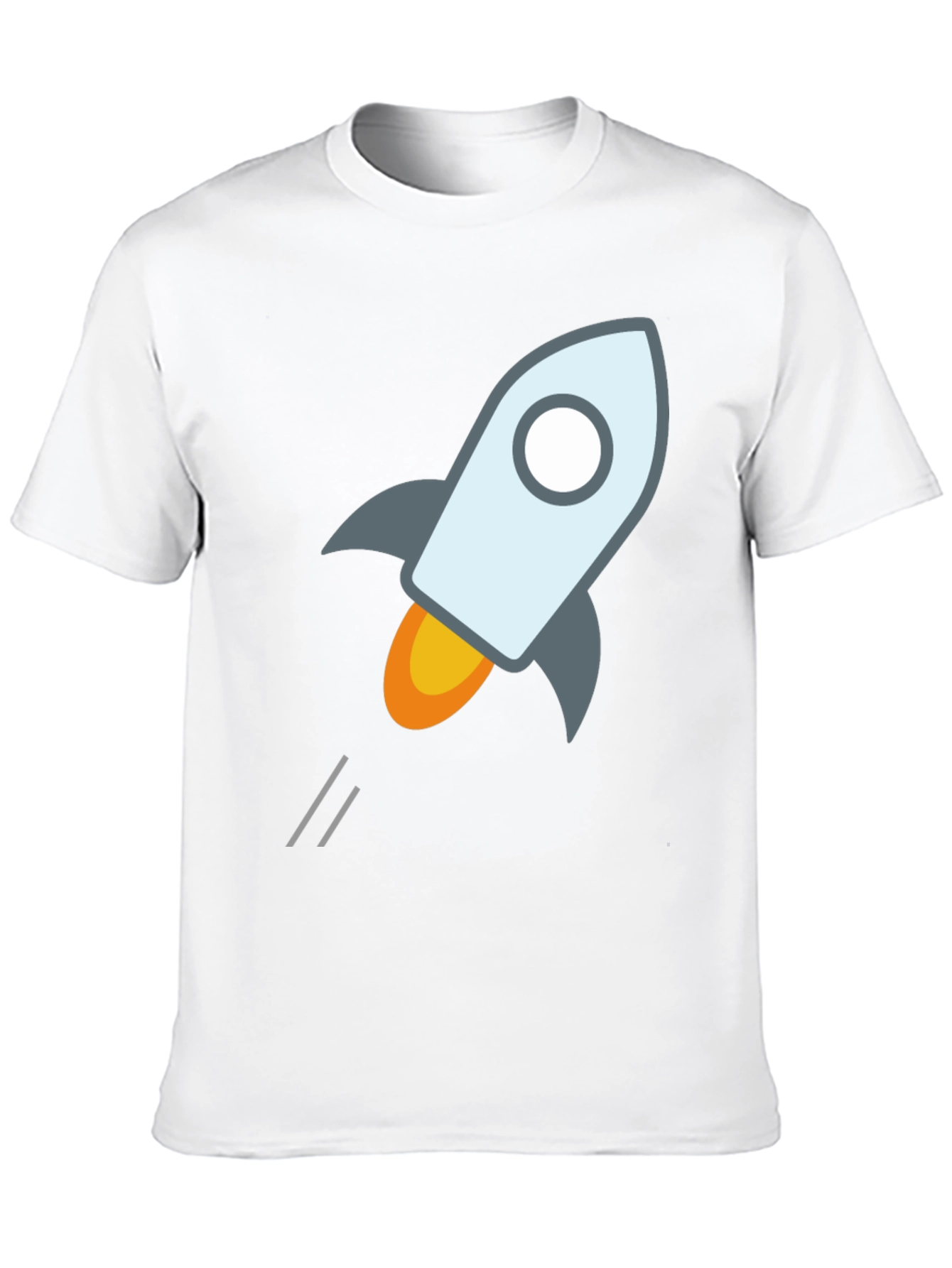 Rocket Launch Graphic Tee - Black Cotton T-Shirt