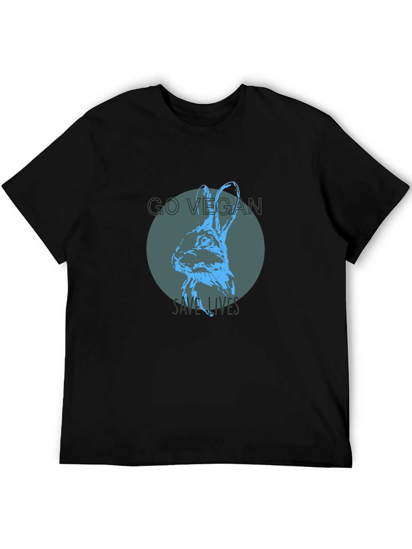 Vegan Rabbit Graphic Tee - Save Lives