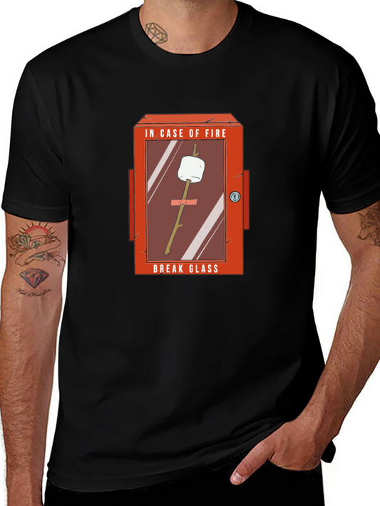 Humorous Marshmallow Fire Emergency T-Shirt