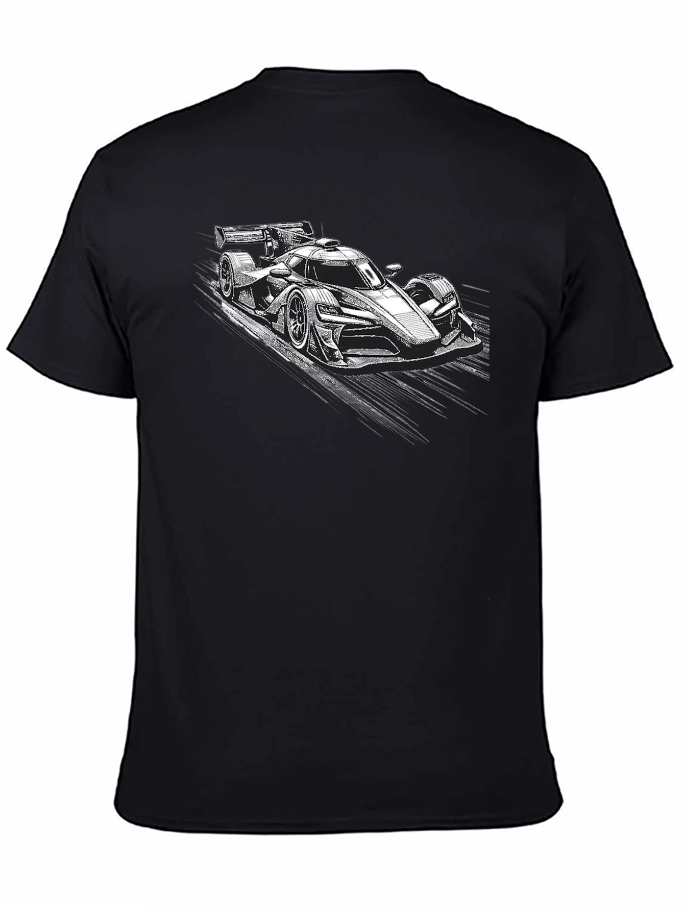 Race Car Graphic Black T-Shirt